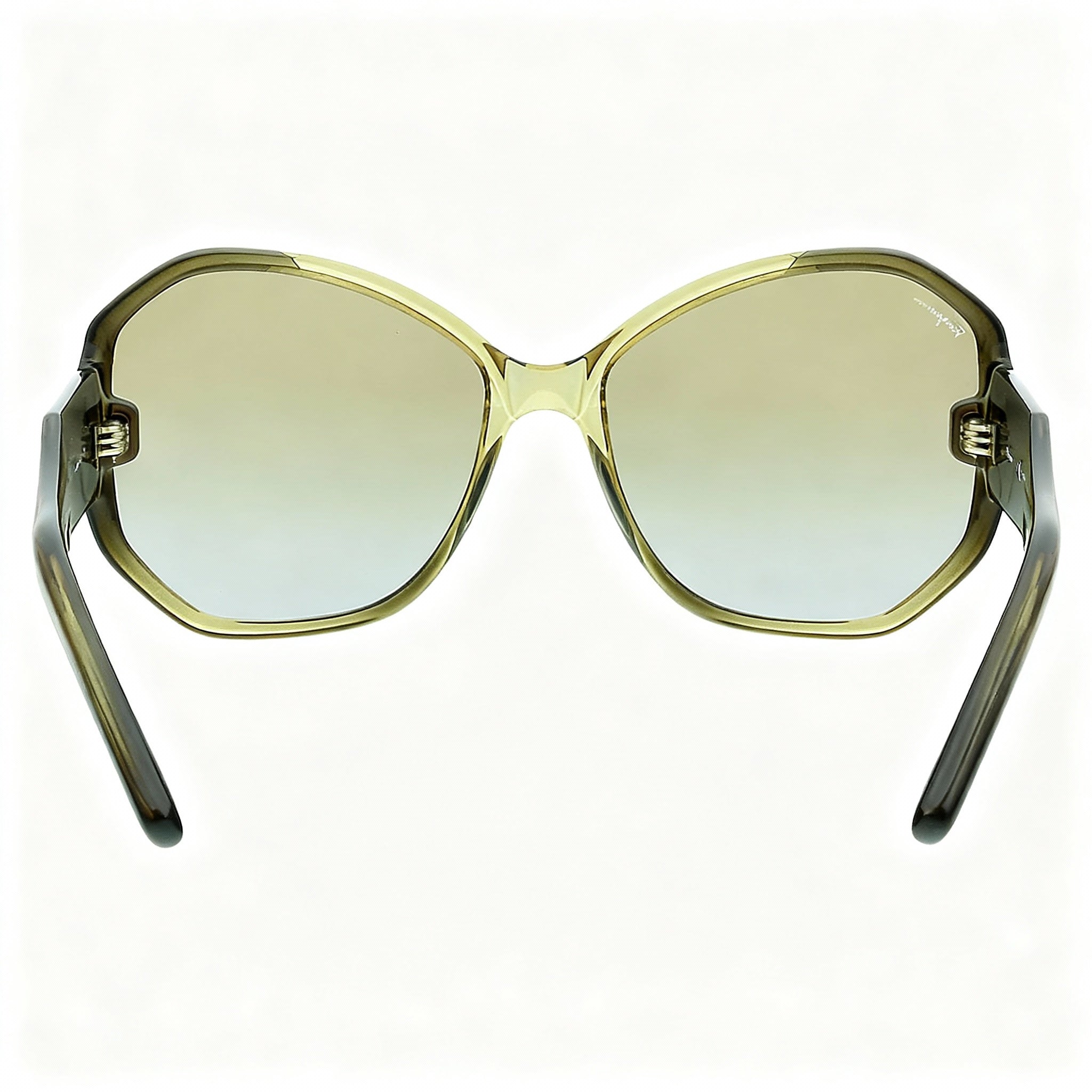 Salvatore Ferragamo Contemporary Women's Butterfly Sunglasses Khaki Brown Gradient Plastic Frame Gradient Brown Lens 61mm, Photo 3