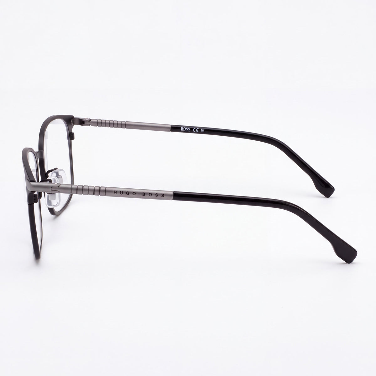 Hugo Boss Boss 1071/F Men's Titanium Matte Black Eyeglasses Frame with Polycarbonate Lenses 53-20-145, Photo 2