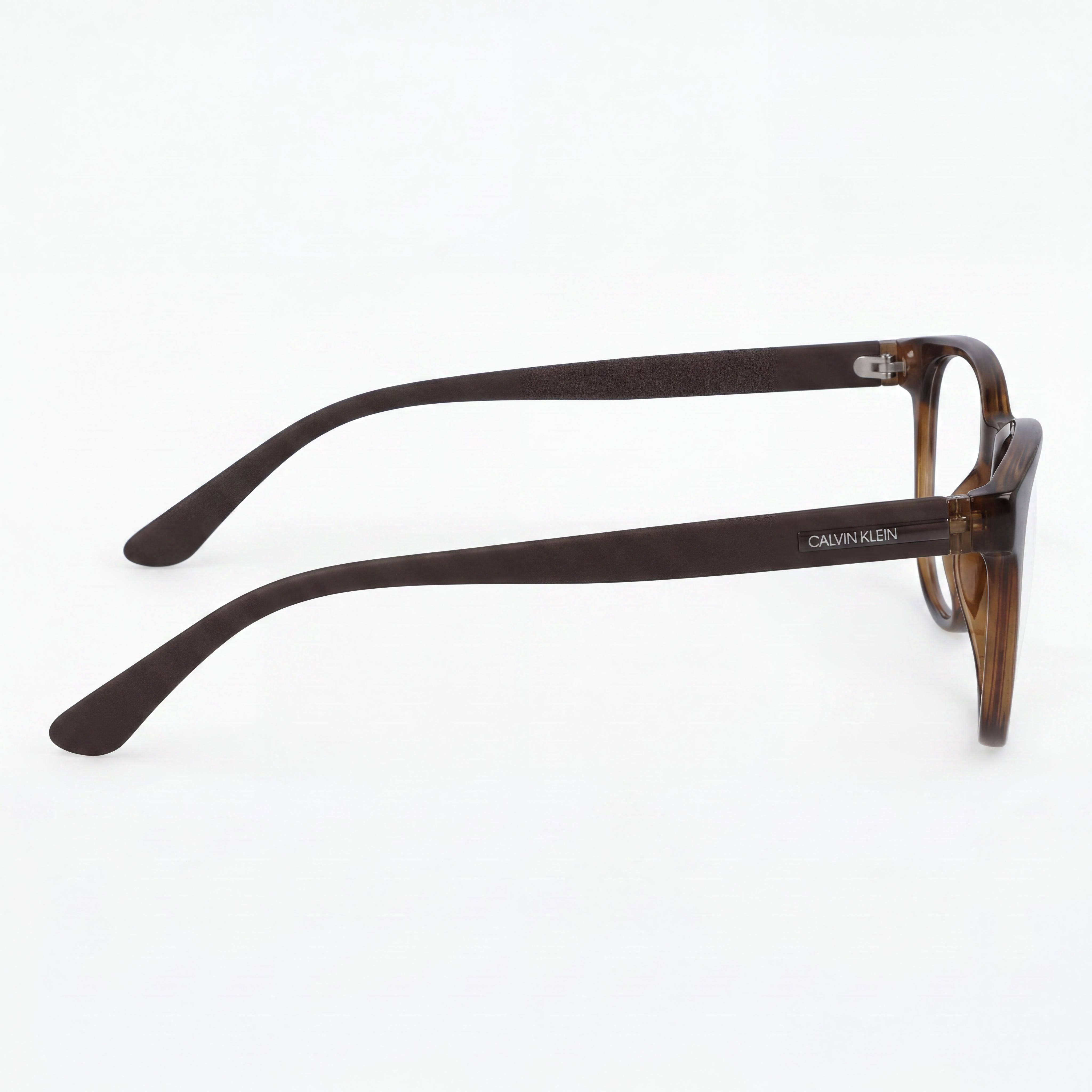 Gafas graduadas Calvin Klein Ck19572 para mujer, montura de plástico marrón ámbar cristal, 52 mm, Photo 2