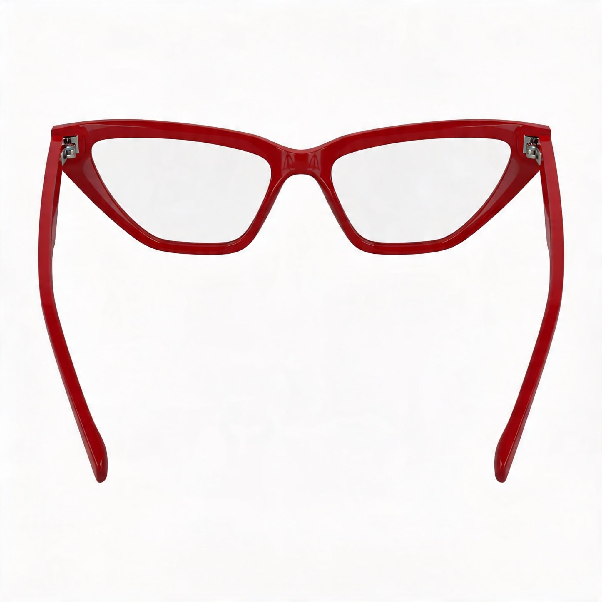 KARL LAGERFELD Kl6175 Women's Red Acetate Optical Frames with Transparent Polycarbonate Lenses - Size 53-16-140, Photo 4