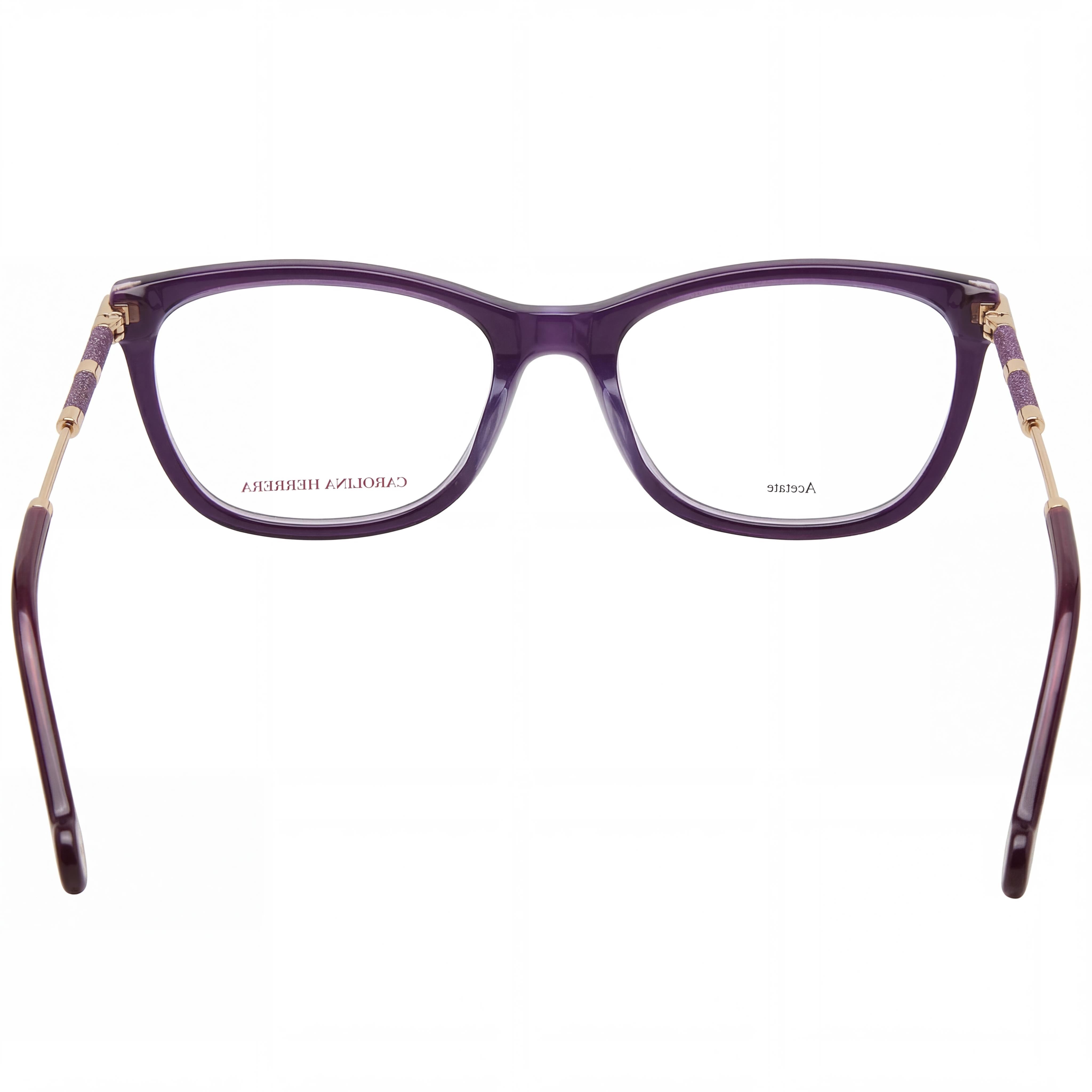 Carolina Herrera Her 0151 Men's Multicolored Acetate Frame Violet Gold Polycarbonate Lenses 54mm, Photo 3