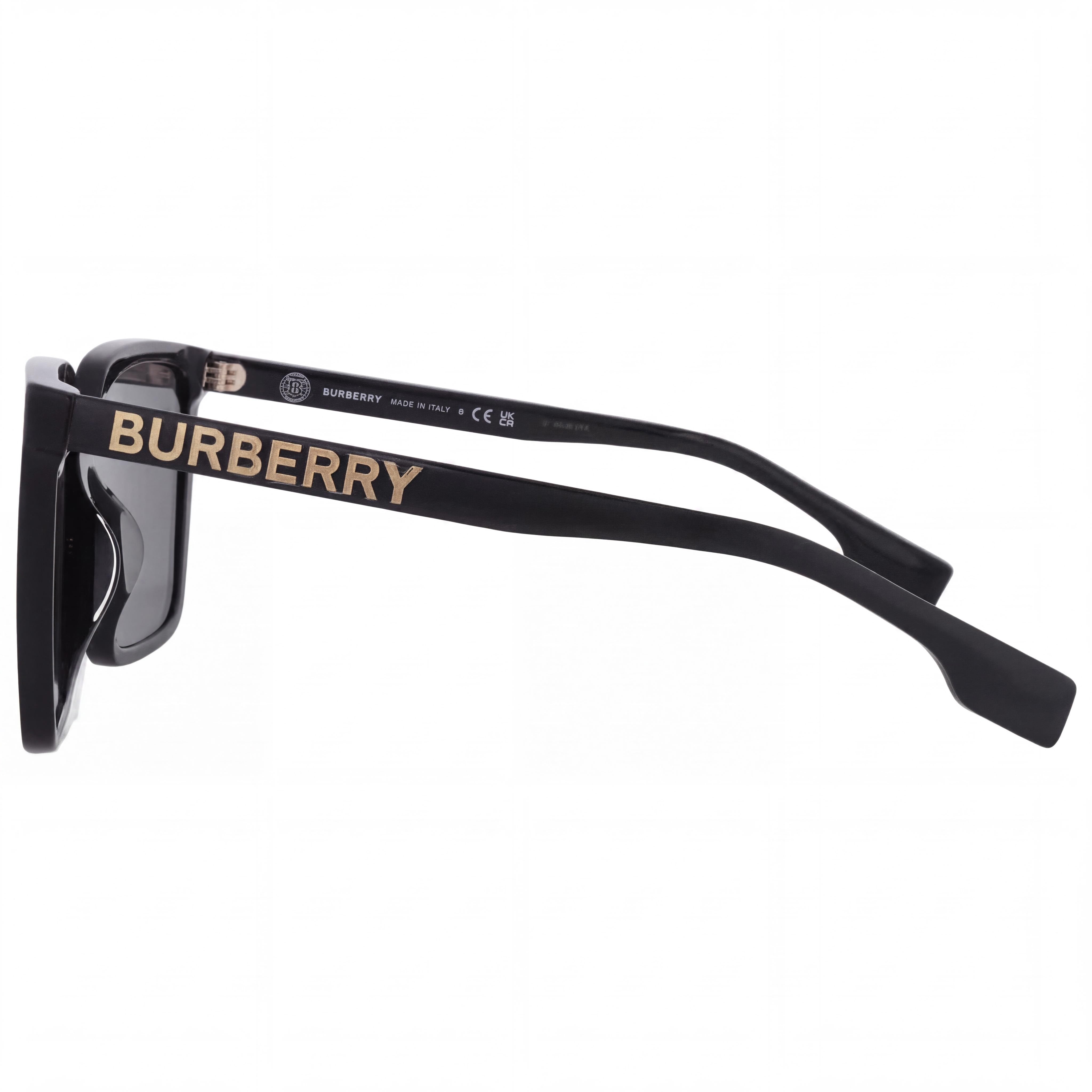 BURBERRY Be 4411d Gafas de sol unisex de acetato negro gris oscuro 57, Photo 3