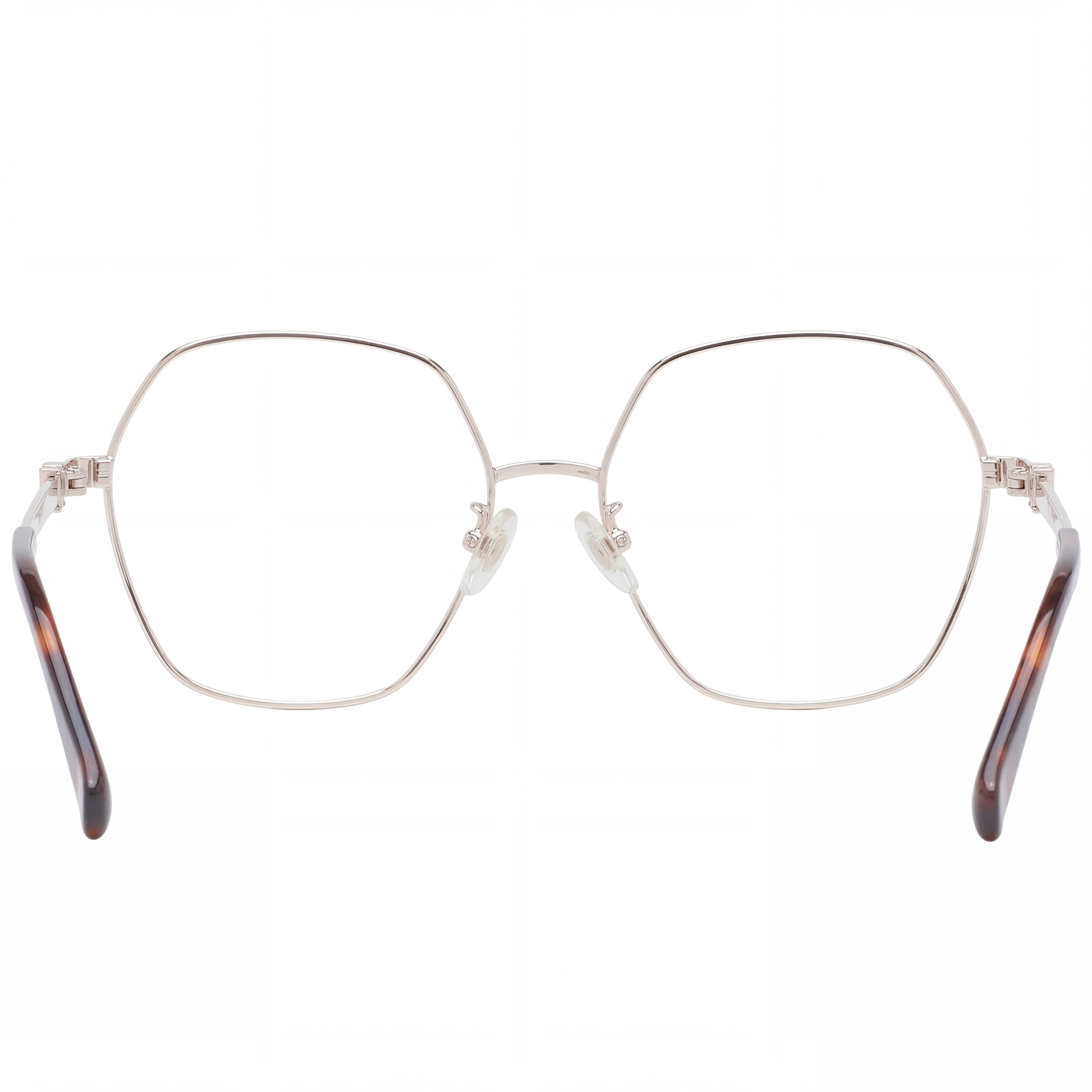 MaxMara Mm5087-d Gafas Metálicas para Hombre Oro Rosa Brillante, Habana Clásico 56-16-145, Photo 2