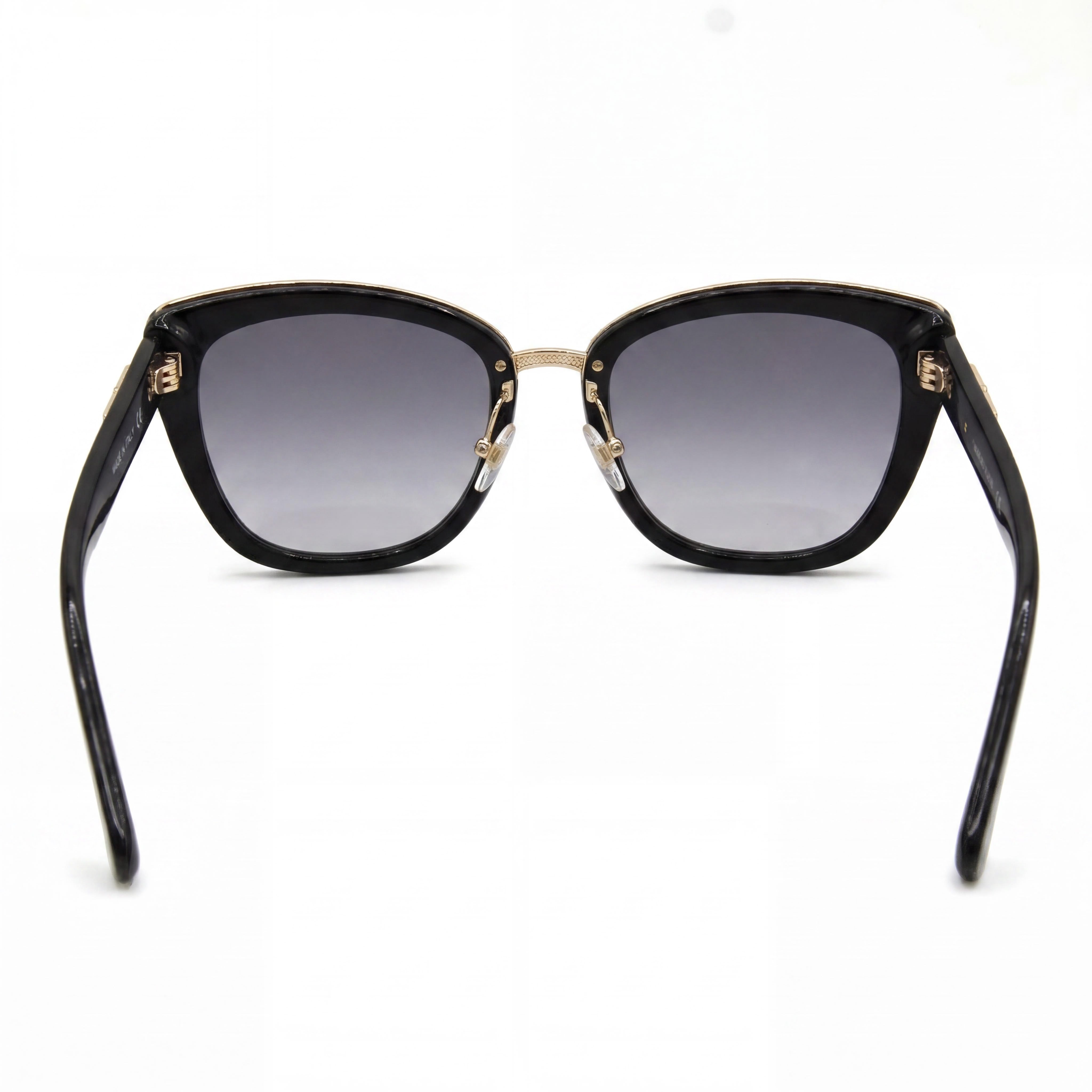 Longchamp Gafas de sol casuales para mujer, policarbonato, negro, blanco, estilo ojo de gato, montura completa, degradado, azul claro, 53 mm, Photo 4