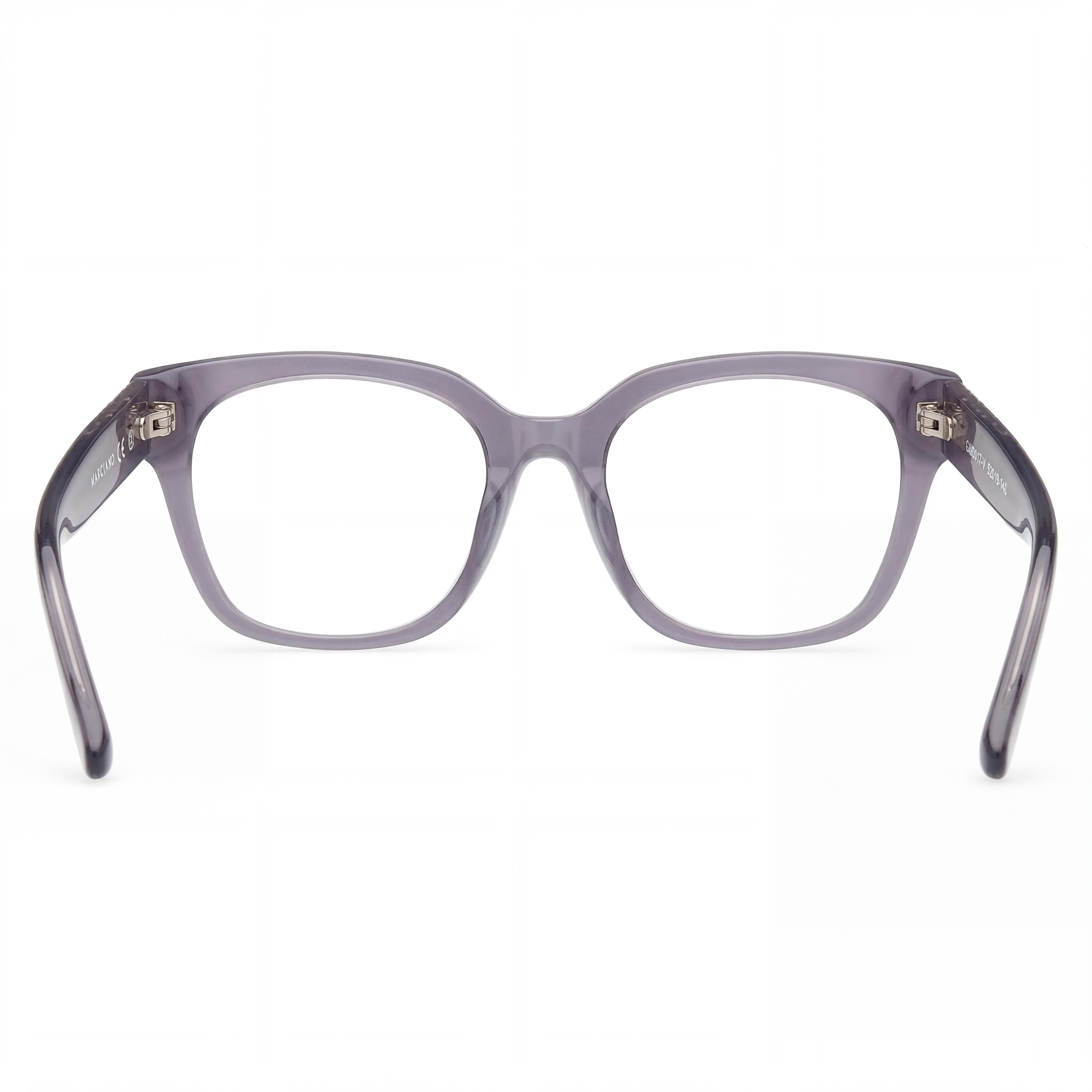 GUESS by Marciano Gm50017 Shiny Grey Plastic Frame Optical Eyeglasses for Women, Size 52/19/140, Photo 3