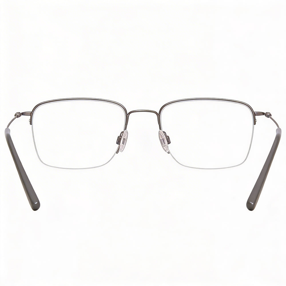 Gafas graduadas unisex Flexon Modern de metal, sin prescripción, color gris plomo, 52-20-140 mm