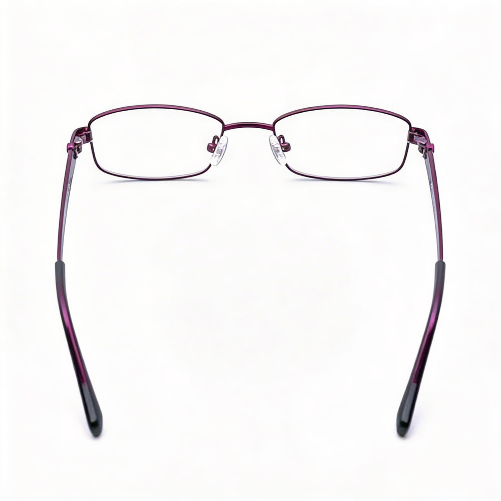 Gafas de vista Guess Gu2524 para mujer con montura metálica en violeta mate y lentes de policarbonato transparente, talla 49-18-135 mm