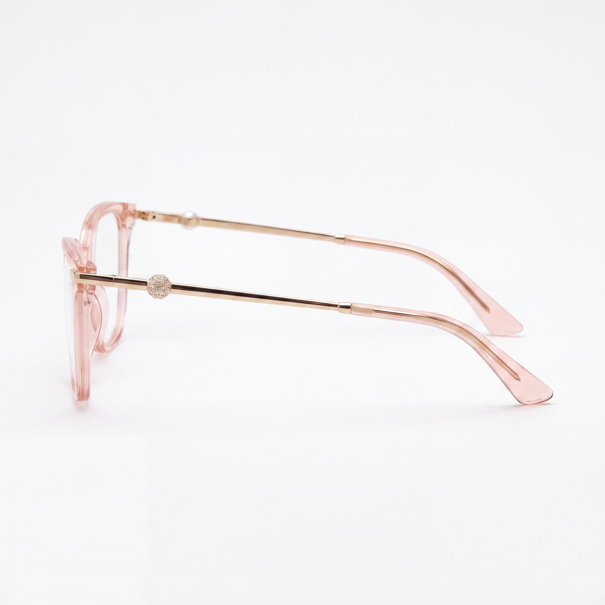 JIMMY CHOO Jc 3007hb Women's Transparent Pink Acetate 52mm, Photo 3