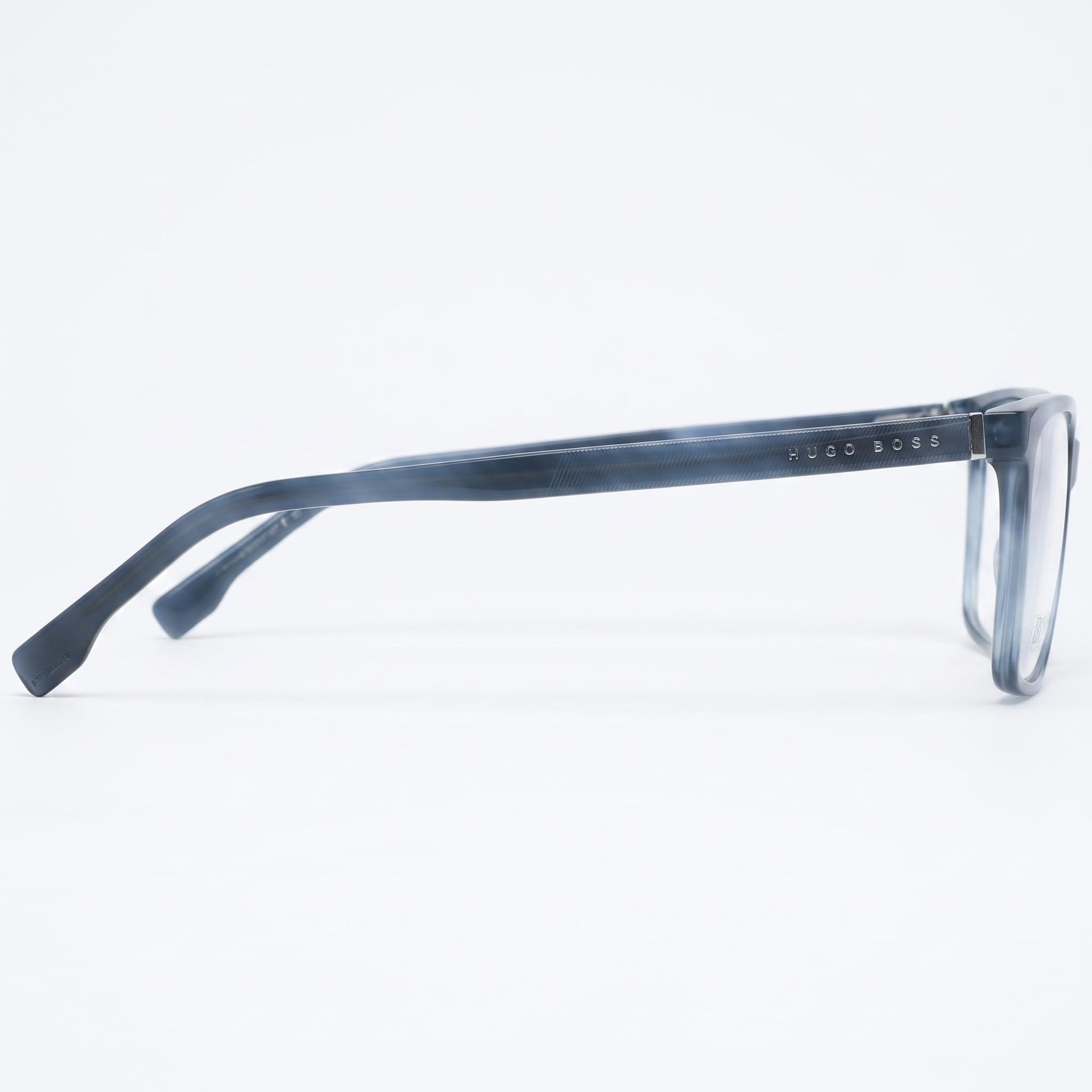 Hugo Boss Boss 1300/U Unisex Blue Havana Plastic Frame Polycarbonate Lens Eyewear 57mm, Photo 3