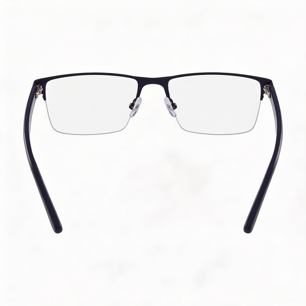 Gafas ópticas Lacoste modernas unisex con montura de acetato, lentes de policarbonato no polarizadas, azul mate, 53 mm