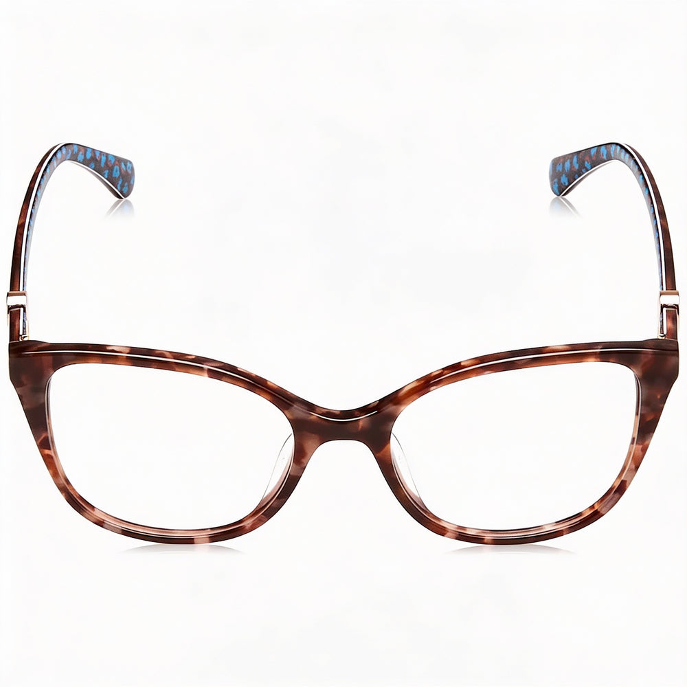 Monturas ópticas modernas unisex de plástico rutenio mate de 52 mm de Kate Spade New York