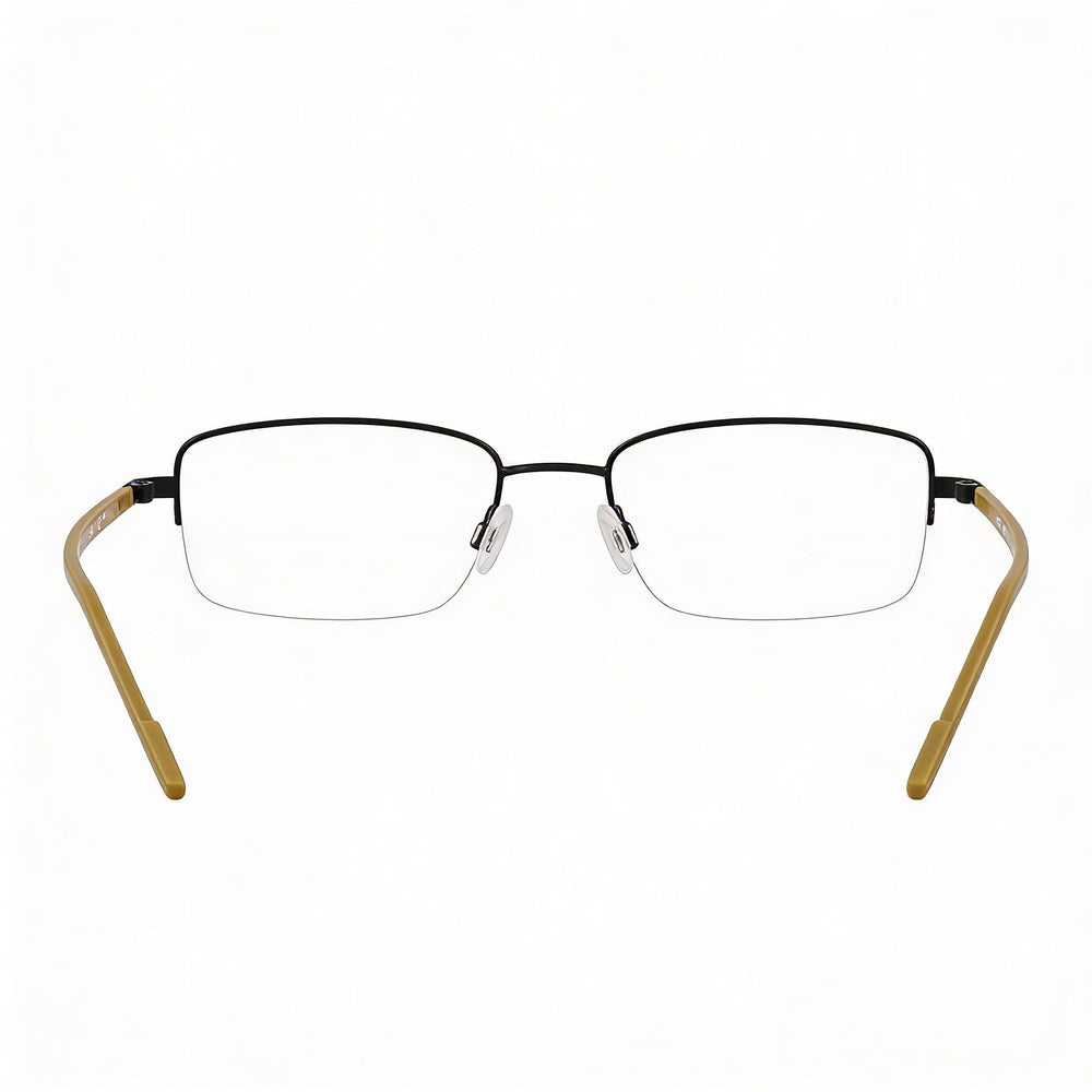 Flexon H6079 Gafas de mujer con montura de metal satinado negro y policarbonato 52-19-145