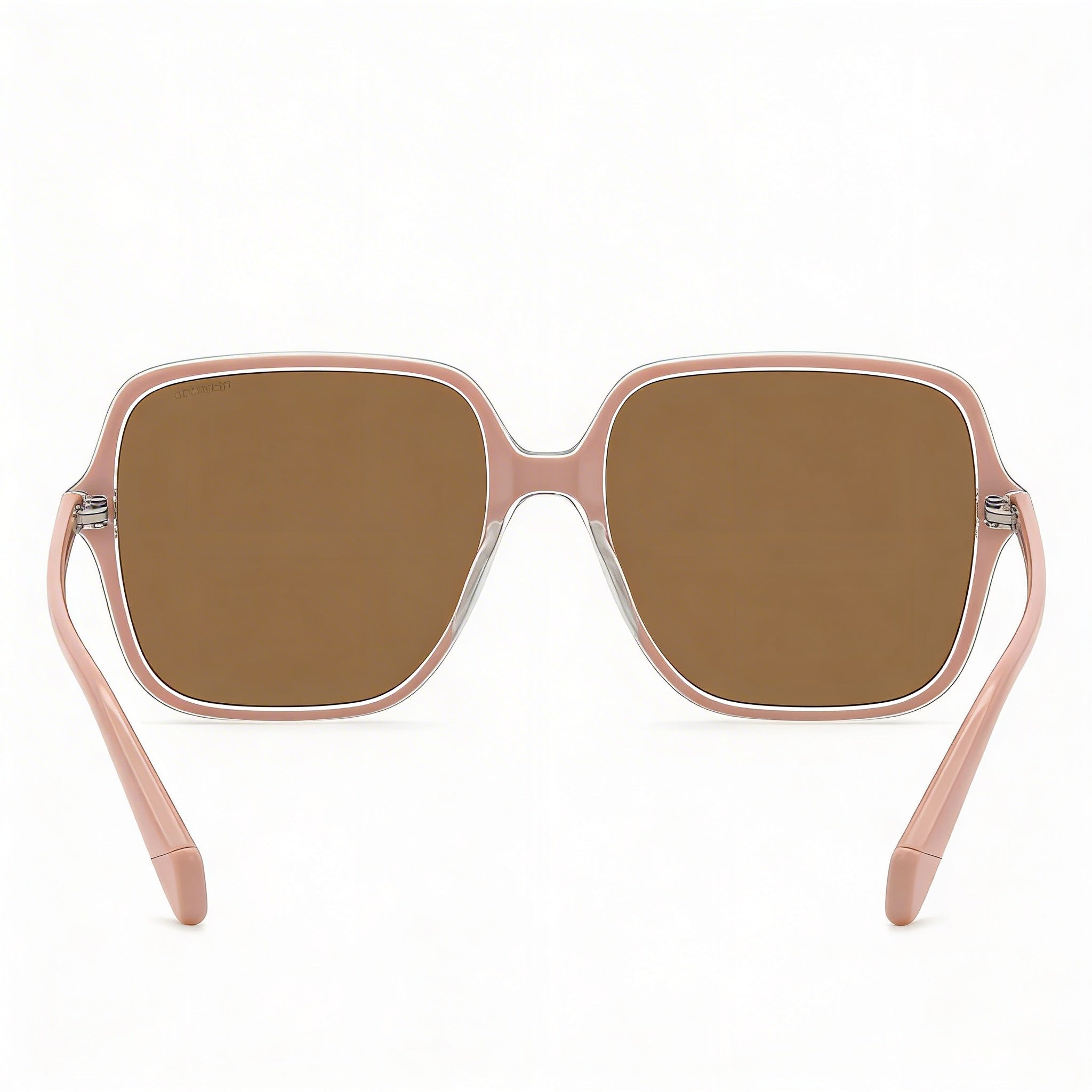 Polaroid Casual Women's Pink ECO POLYCARBONATE Frame Polarized Sunglasses with High UV Protection, Bronze Lenses, 56mm, Photo 3