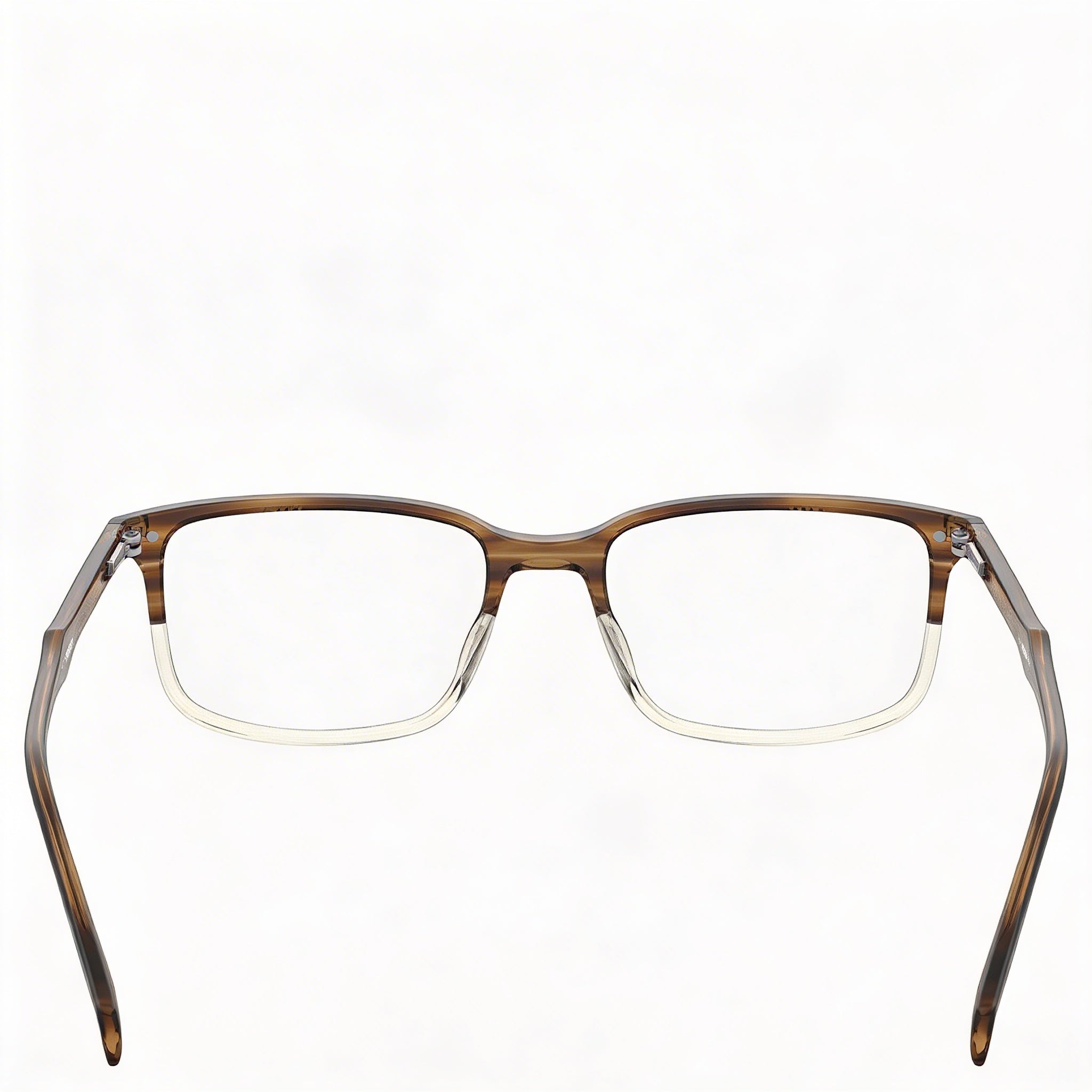 Gafas graduadas Levi's para hombre, de plástico, con montura de cuerno marrón, sin montura óptica, 54-19-145, Photo 4