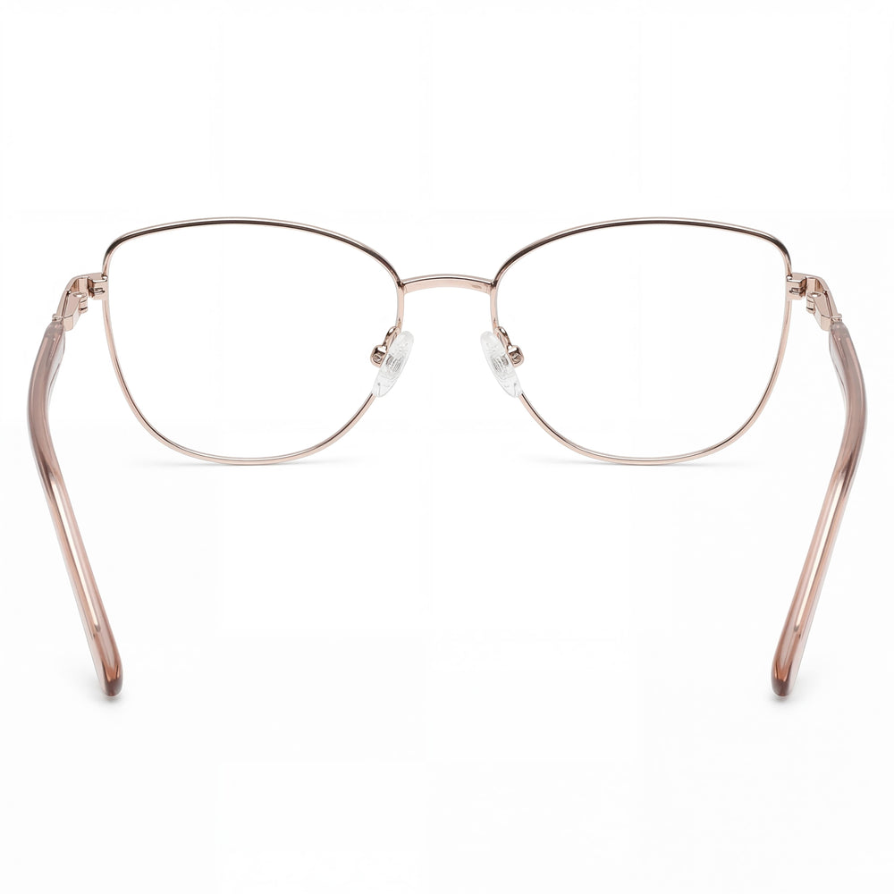 Harley-Davidson Hd0575 Unisex Metal Frame Polycarbonate Lens Eyewear, Rose Gold Frame, 53mm