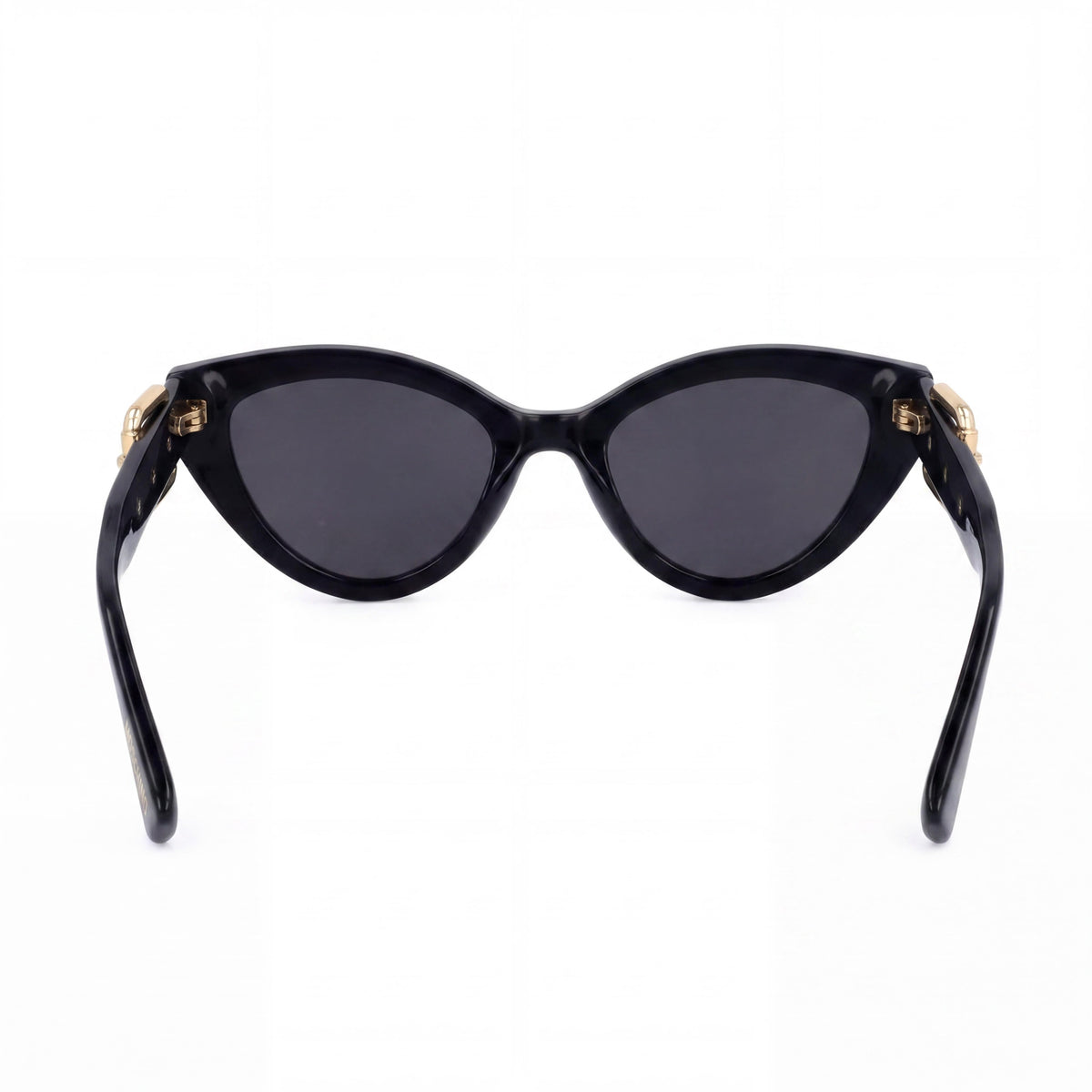 Moschino Modern MOS142/S Women's Cat Eye Sunglasses, Black Dark Grey Plastic Frame, Black Lenses, 100% UV Protection, Non-Polarized 51mm, Photo 3