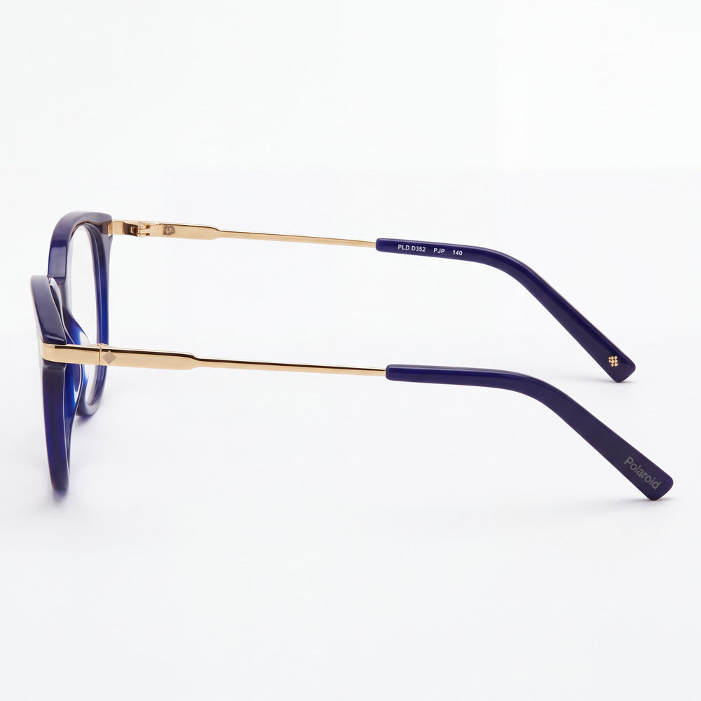 Polaroid Sunglasses Modified Oval Women's Black Plastic Non Polarized RX-able Eyeglasses Frame 49mm