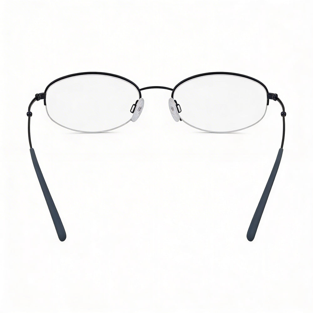 Gafas de sol polarizadas Flexon H6030 para mujer, con montura de acetato y policarbonato, color azul marino, 52 mm
