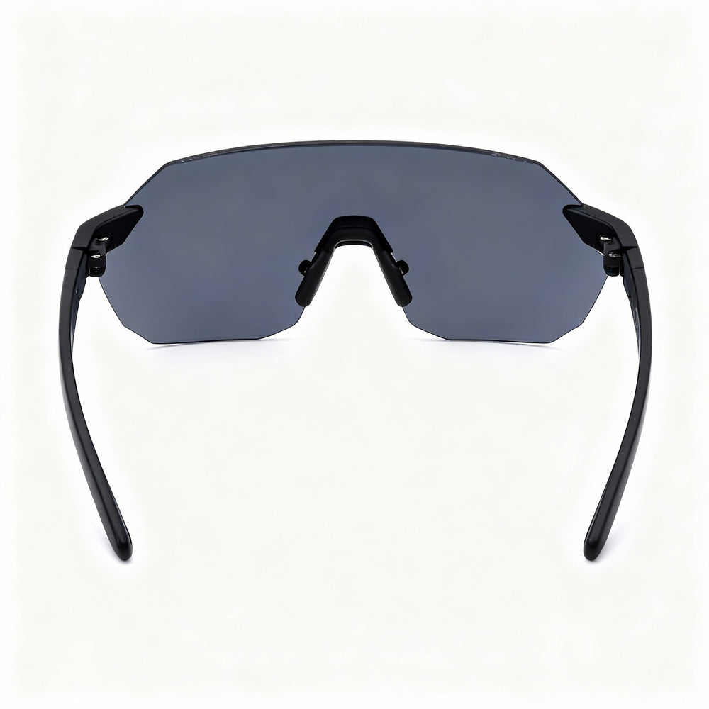 Under Armour HALFTIME/F Asian Fit Classic Unisex Sunglasses - Matte Black Polycarbonate Frame, Grey Lenses (99mm)