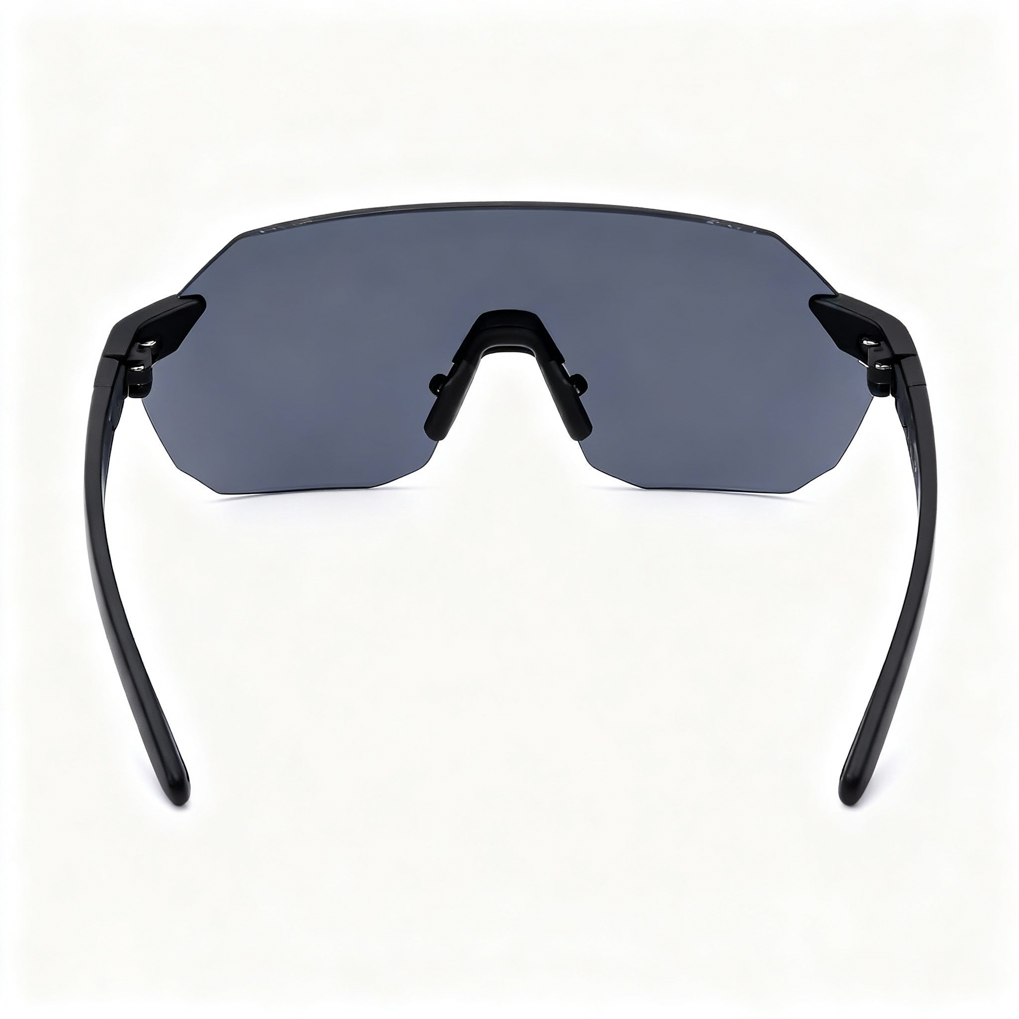 Under Armour HALFTIME/F Asian Fit Classic Unisex Sunglasses - Matte Black Polycarbonate Frame, Grey Lenses (99mm), Photo 3