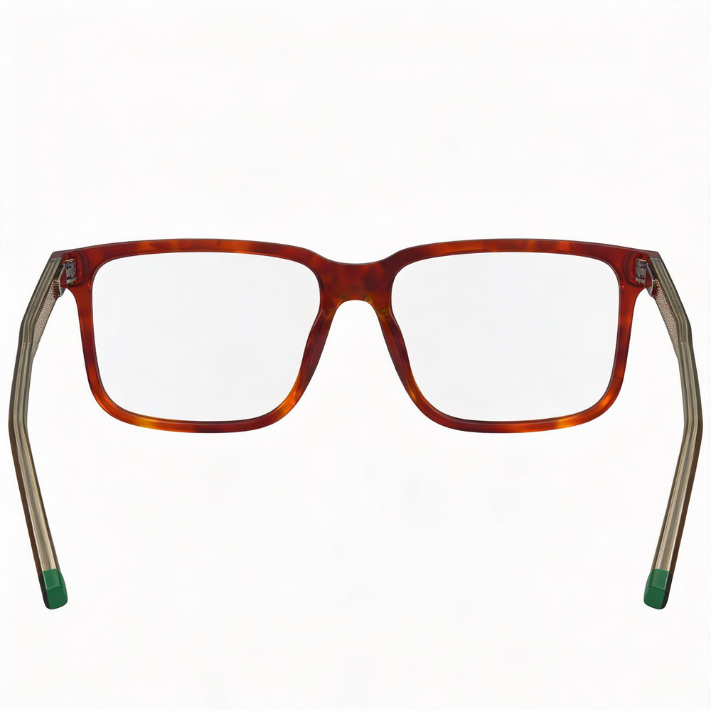 Lacoste L2946 Modern Style Unisex Eyeglasses, Iniettato Frame, Non- Lenses, Havana Brown 55mm