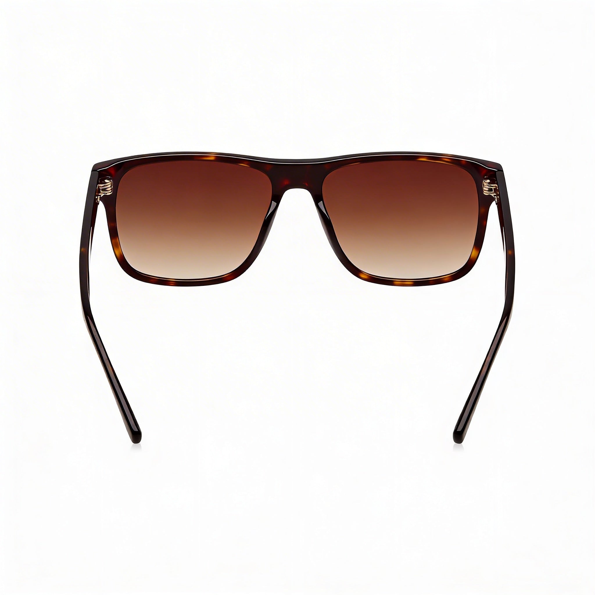 Gafas de sol casuales de acetato FILA para hombre, montura marrón oscuro brillante, lentes degradadas marrones 56-16-145, Photo 4