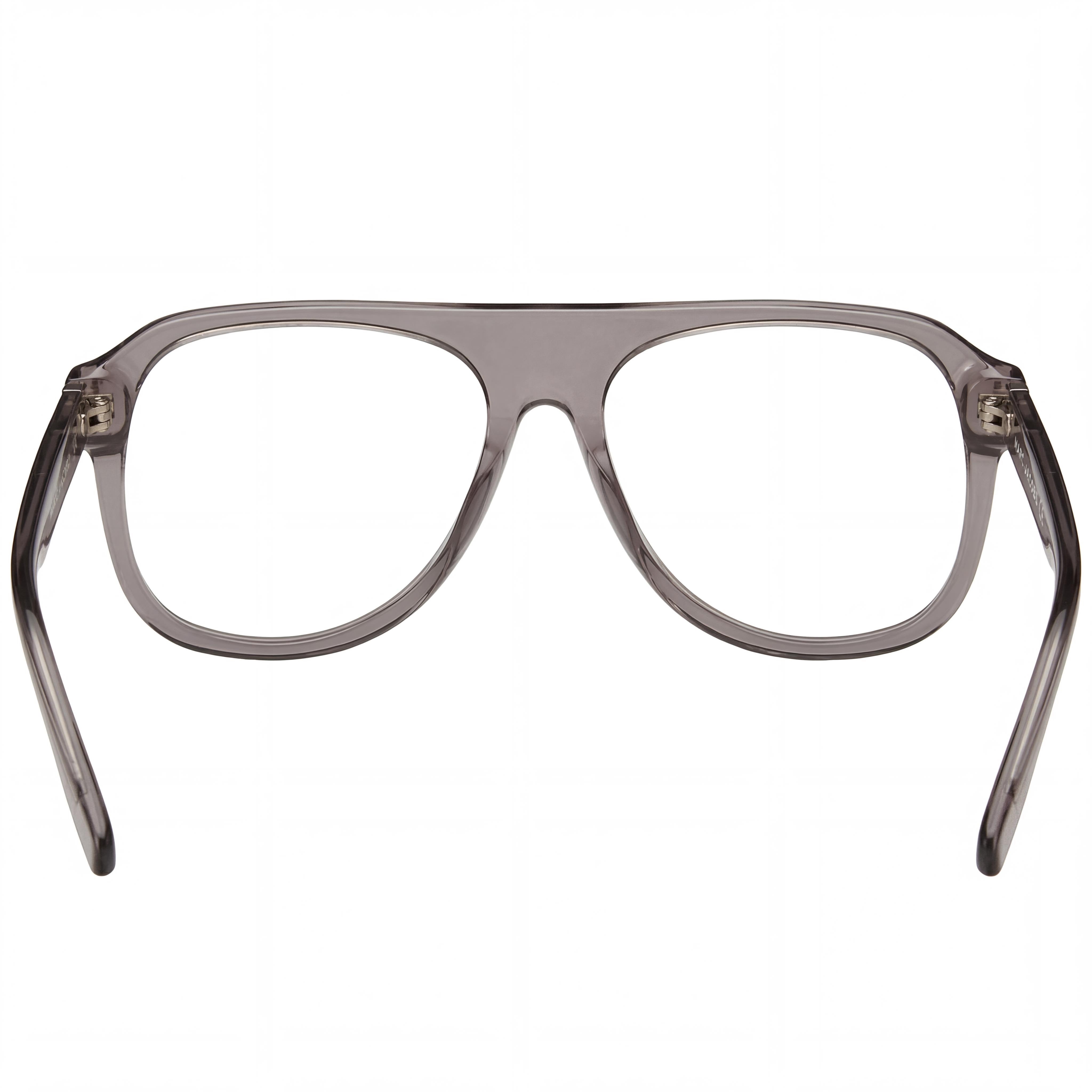 Gafas Marc Jacobs contemporáneas para hombre con montura de acetato gris y lentes de policarbonato, 57 mm de ancho de lente, Photo 4