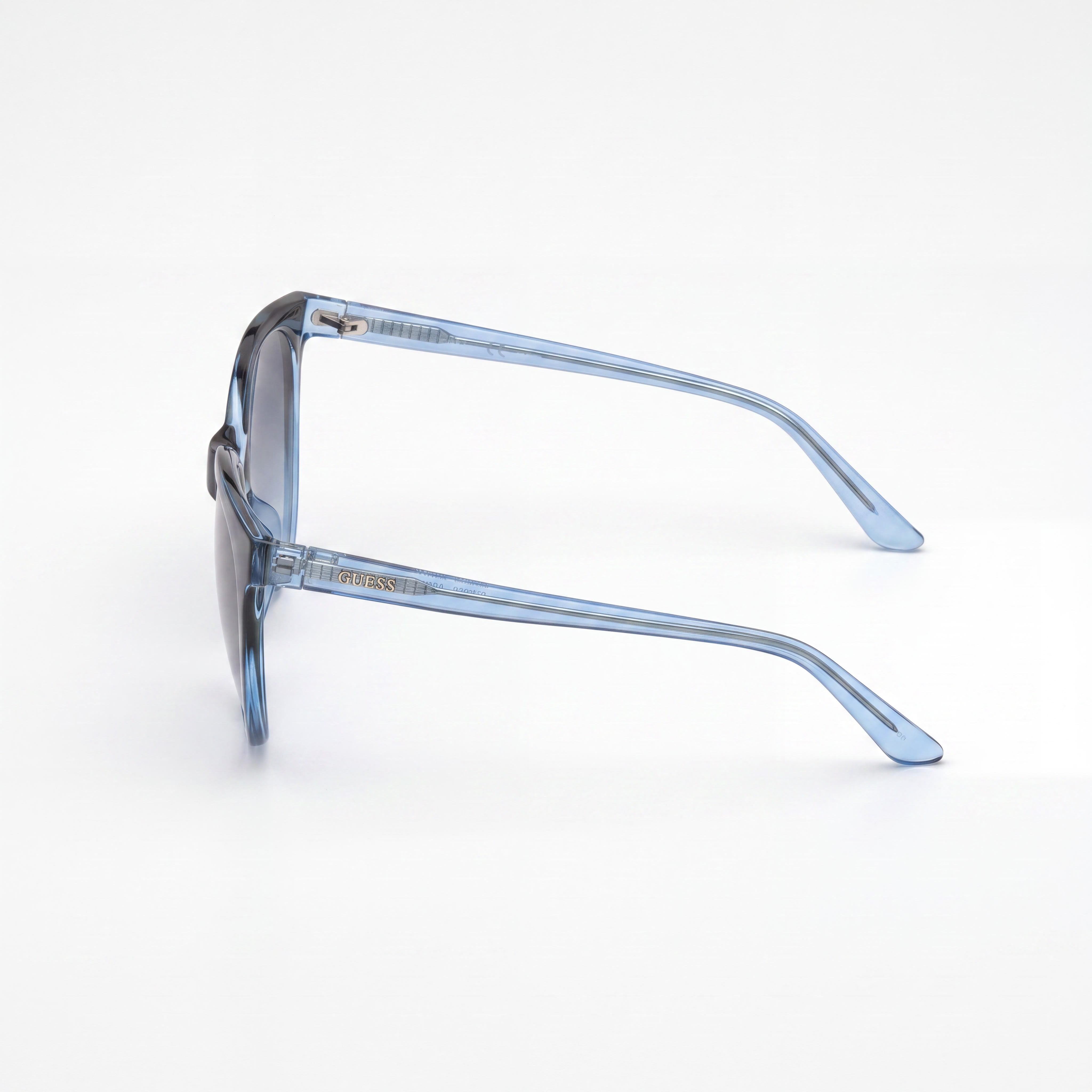 GUESS Round GU777892W58 Unisex Plastic Blue Frame Gradient Blue Lens UV Protection Sunglasses 58mm, Photo 3