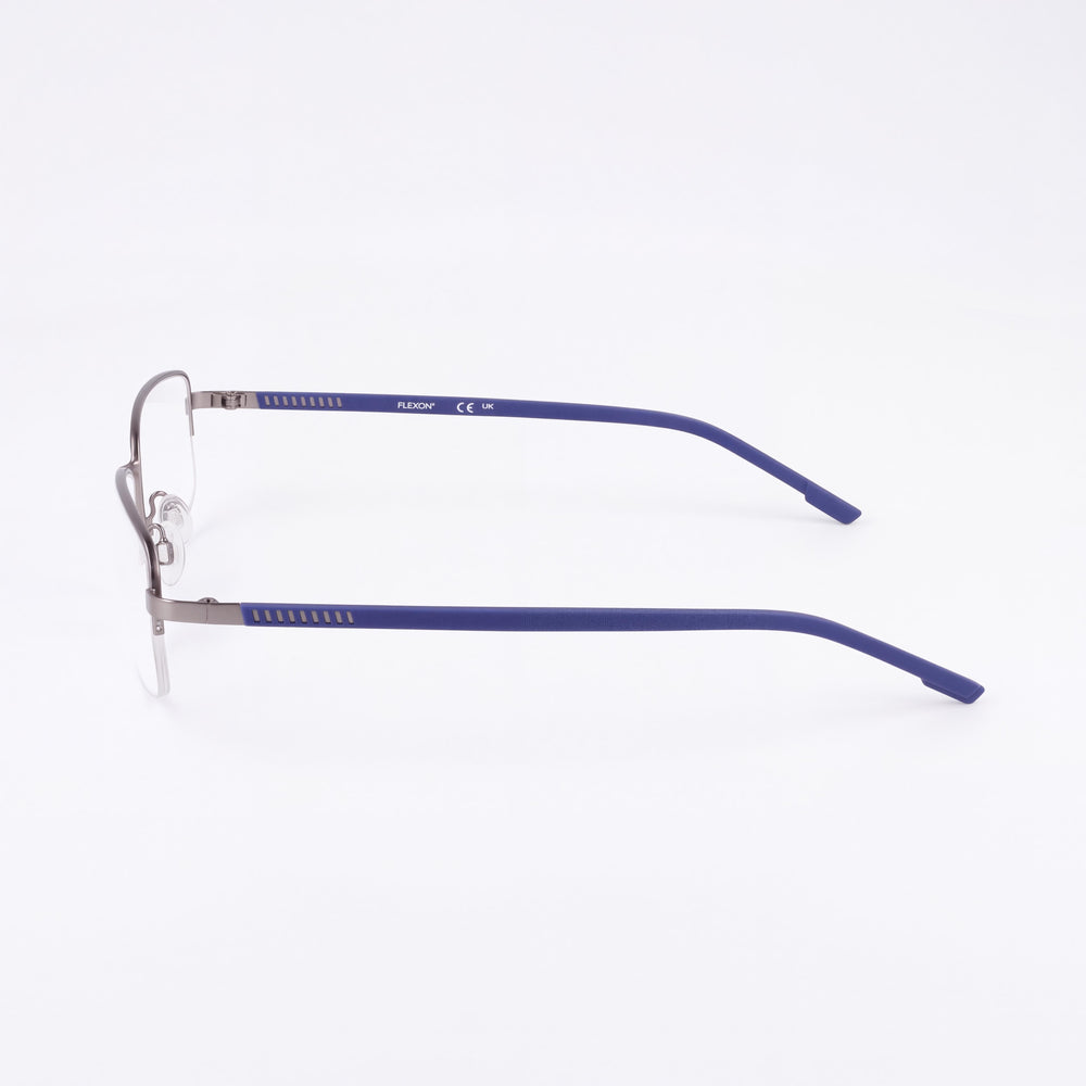 Gafas Flexon H6079 para hombre, montura de acetato satinado color bronce y lentes de policarbonato, 52-19-145