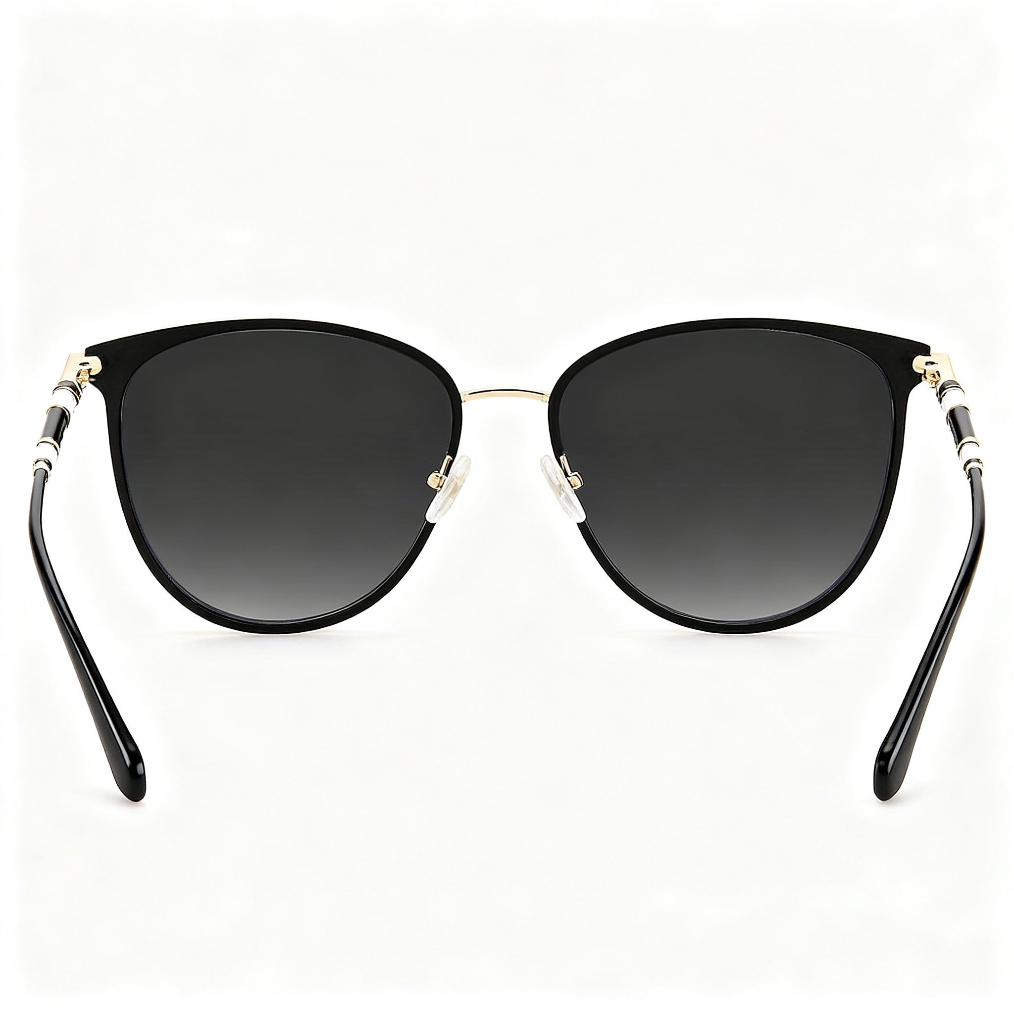 Carolina Herrera CH 0029/S Women's Butterfly Gold Black Alloy Steel Frame Grey UV Protected Lenses 60-18-150mm, Photo 4