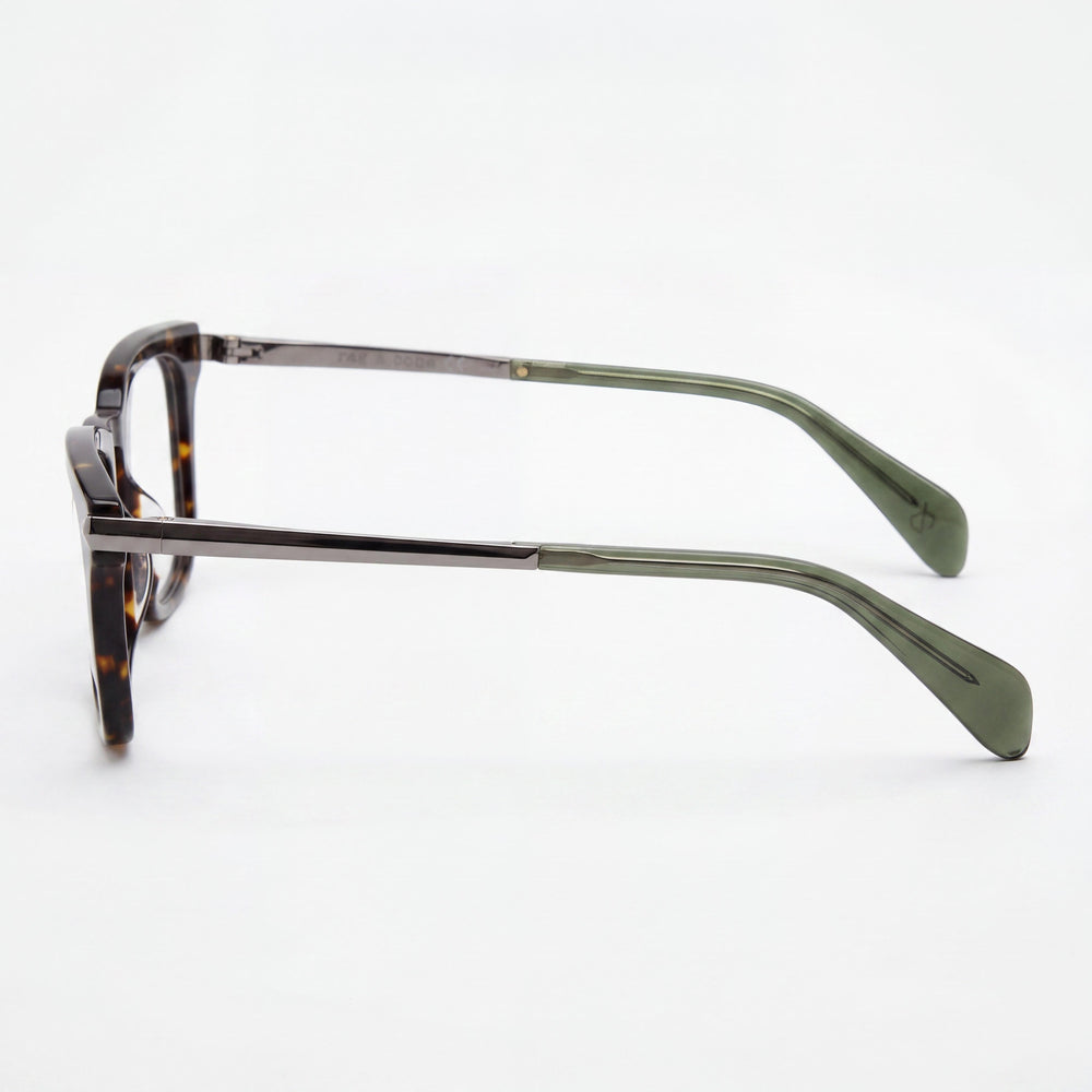 rag & bone Modern Men's Sunglasses featuring Acetate Havana Khaki Frame and 48mm Polycarbonate Lenses
