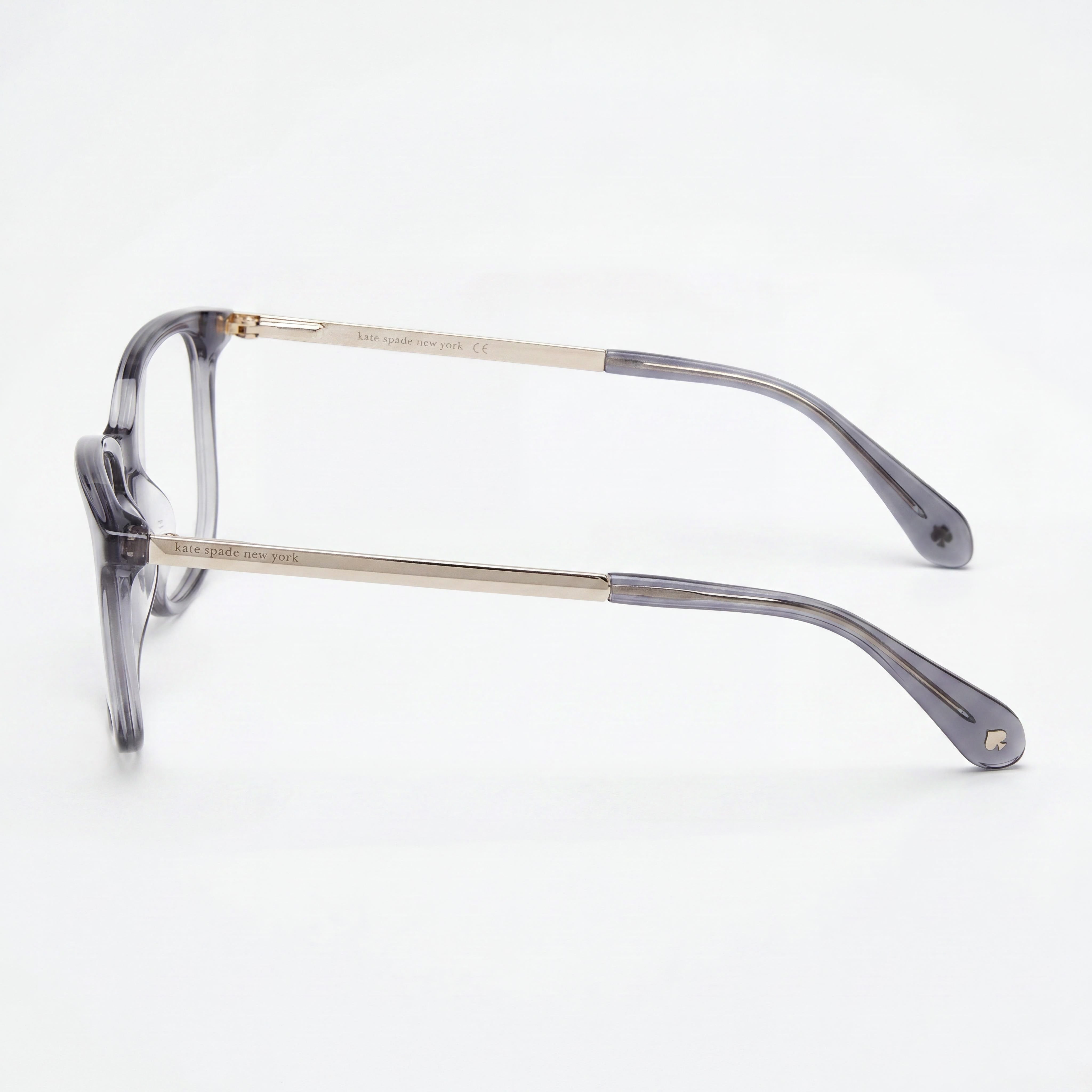 kate spade new york Women's Modern Eyewear with Grey Frame and Polycarbonate Lenses - 50mm, Photo 2