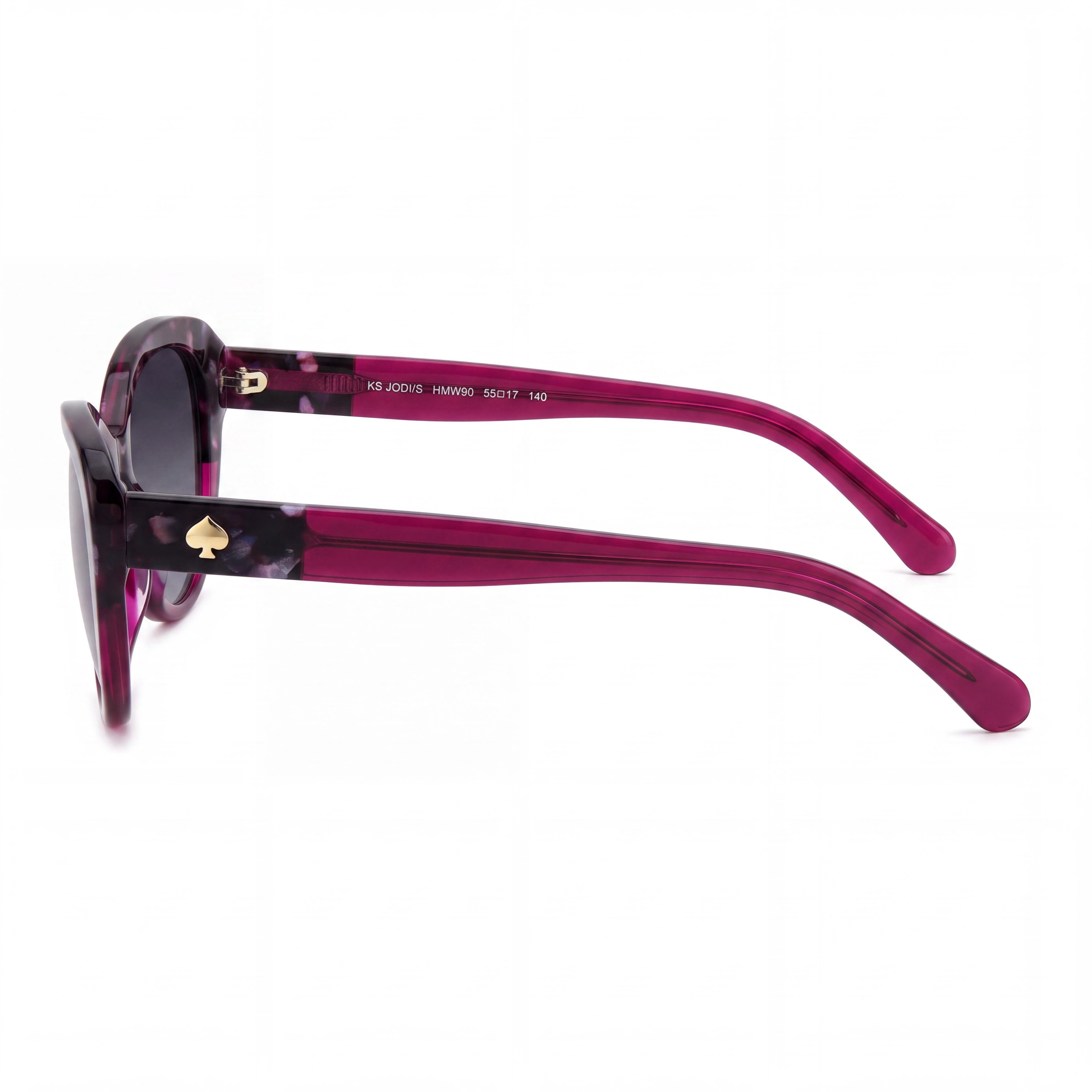 kate spade new york Ks Josi/S Gafas de sol para mujer de acetato azul habana burdeos con lentes grises oscuras degradadas con protección UV de 55 mm, Photo 2