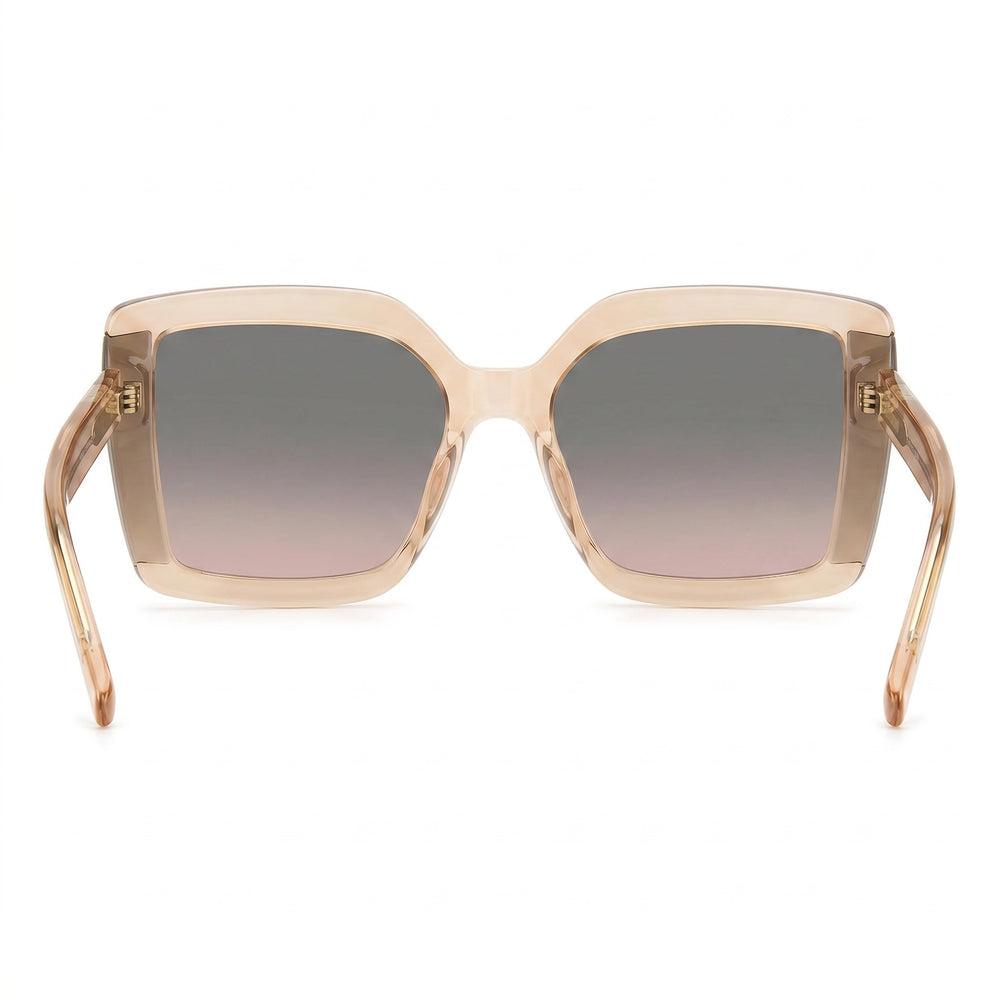 M Missoni Casual Women's Pattern Pink Green Acetate Frame Polycarbonate Lens Non-Polarized Sunglasses 62mm