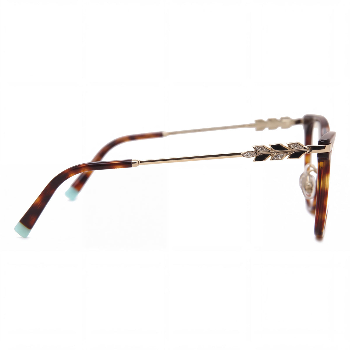 Tiffany & Co. TF2220BF Women's Cat Eye Alternative Fit Plastic Frame Eyeglasses Havana Gold Clear 52, Photo 2