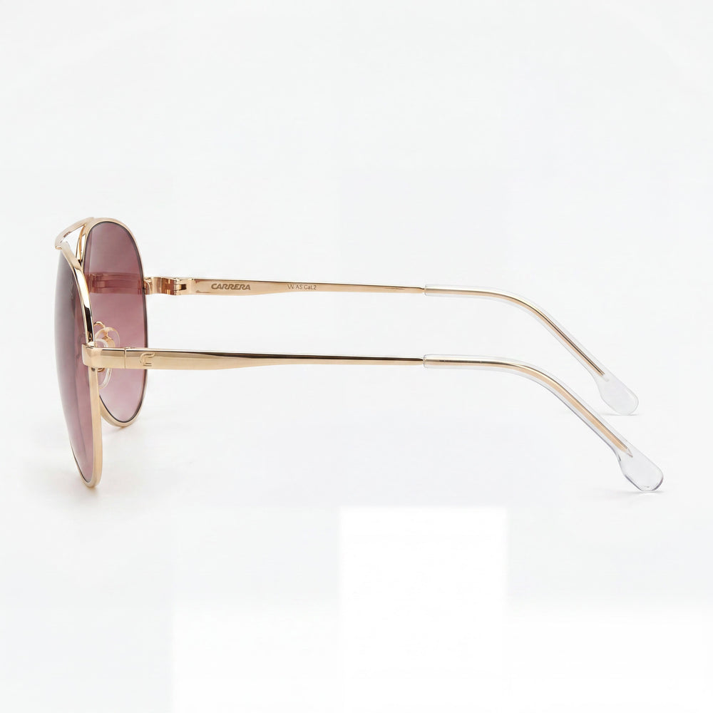 Gafas de sol para mujer Carrera Carrera 3005/S de acero inoxidable, doradas, burdeos, con lentes rosas sombreadas burdeos de 63 mm, protección UV