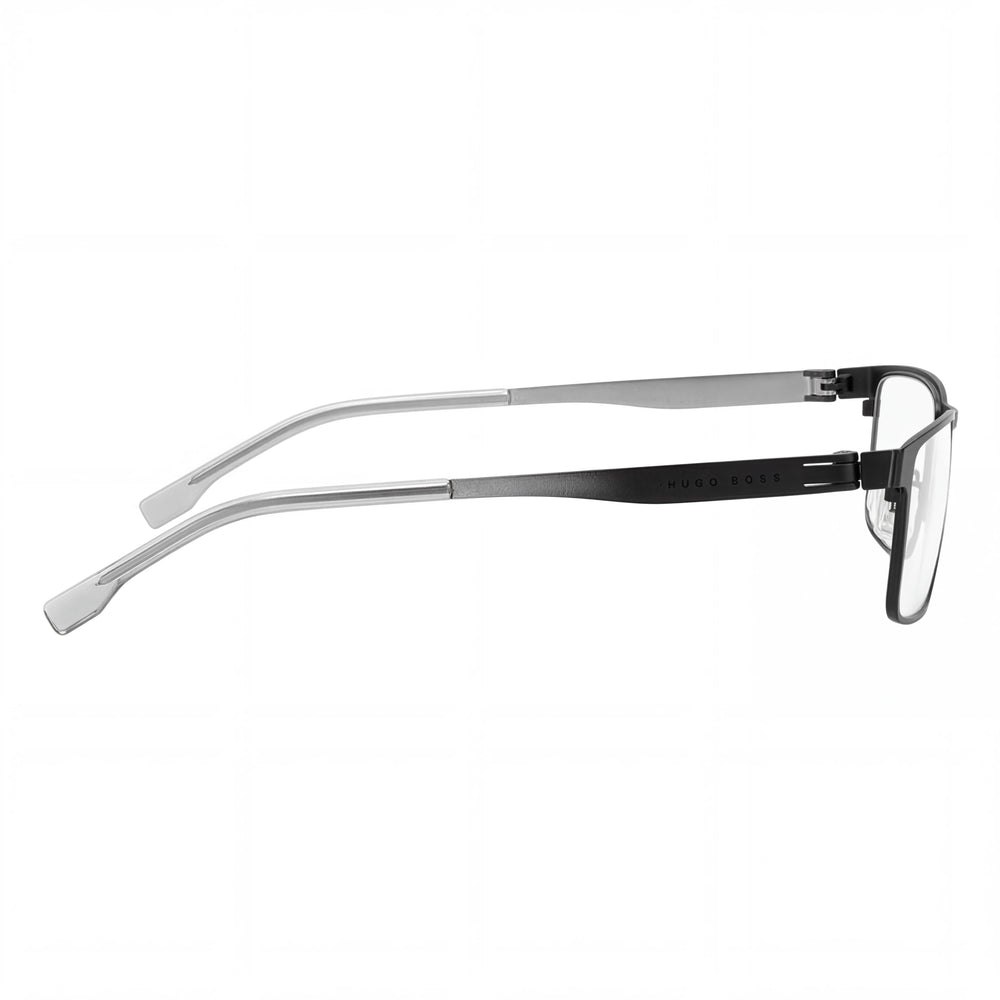Gafas de Sol de Mujer Modernas de Metal con Lentes de Policarbonato Color Negro Mate y Rutenio de Hugo Boss Audio Systems 57mm