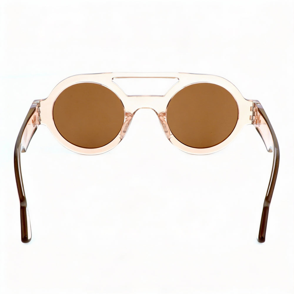 Gafas de sol deportivas adidas para hombre, con montura de plástico multicolor y lentes marrones, no polarizadas y protección UV, 47 mm