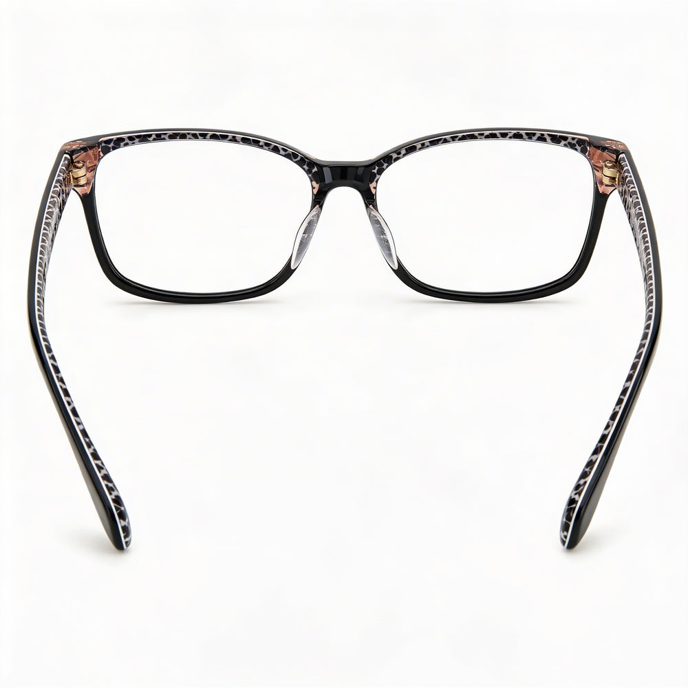 Gafas Ópticas Rectangulares de Acetato para Mujer Kate Spade New York, Negro Rosa 53-16-145 mm