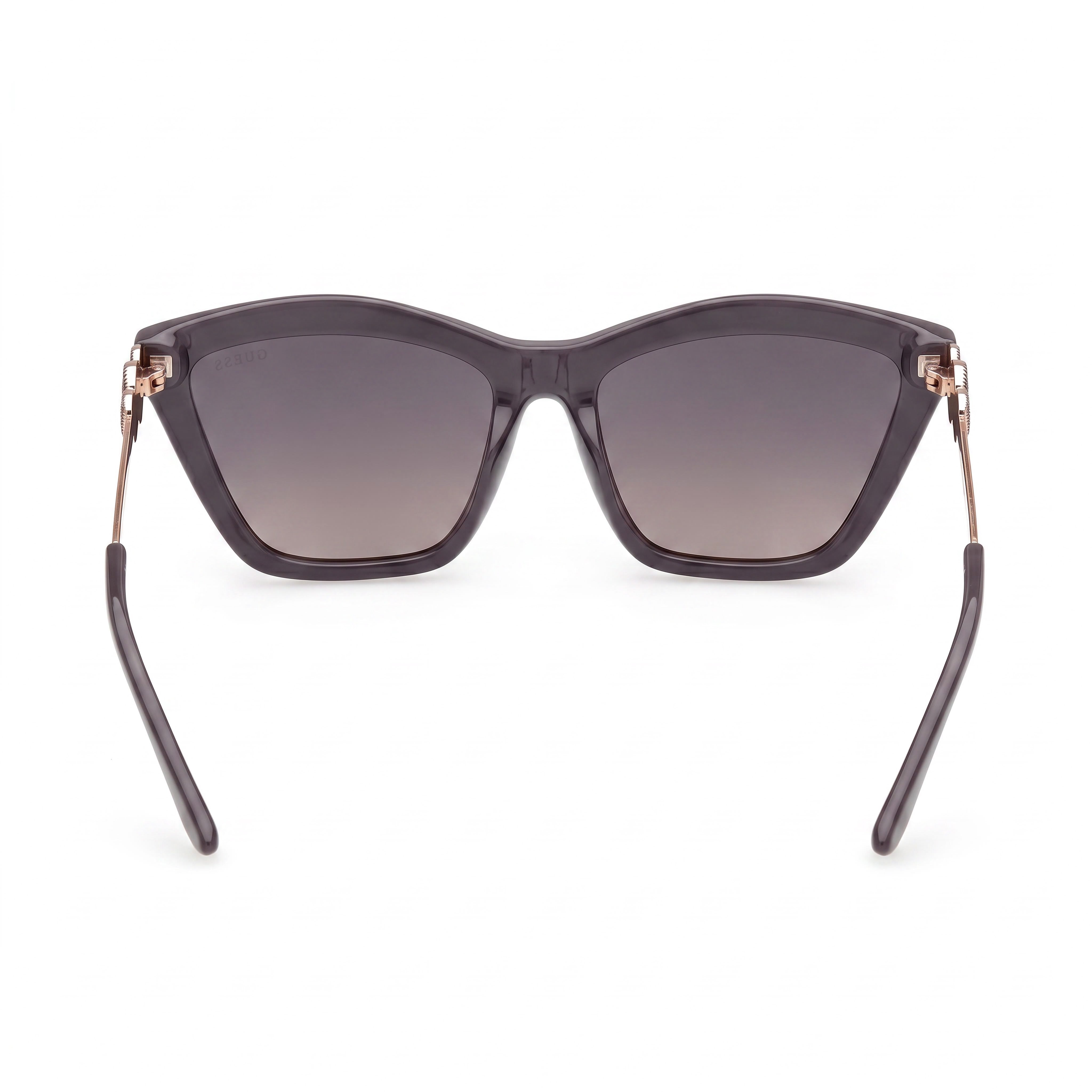 Gafas de sol GUESS tipo ojo de gato de plástico, montura multicolor, lentes degradadas humo, unisex, protección UV, 56 mm, Photo 4