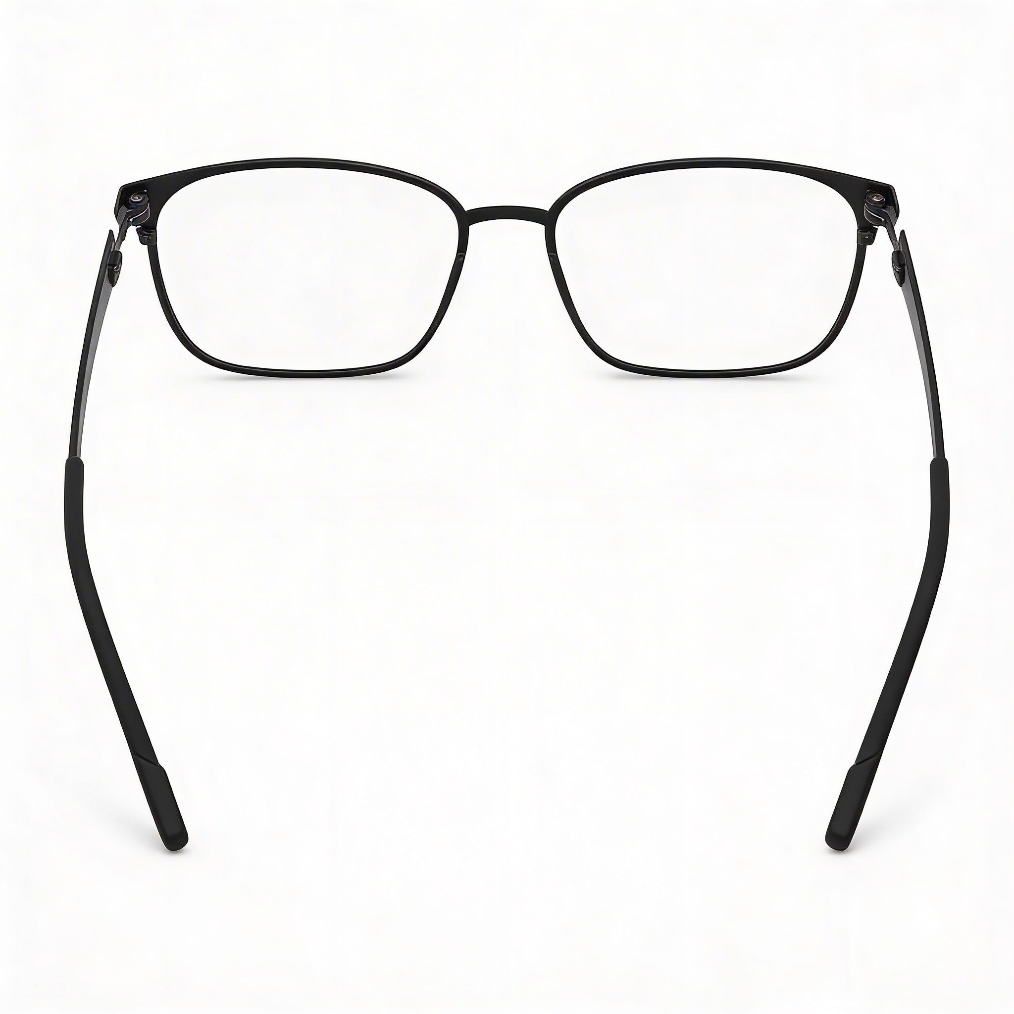Flexon Flx1008mag-set Unisex Acetate Eyeglasses, Matte Black, Transparent Polycarbonate Lenses 56-18-145, Photo 3