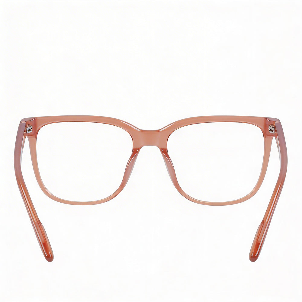 Nike Modern Women's Sunglasses, featuring an Acetate Frame in a Milky Warm Sand Laminate Finish, 53mm Lens Width