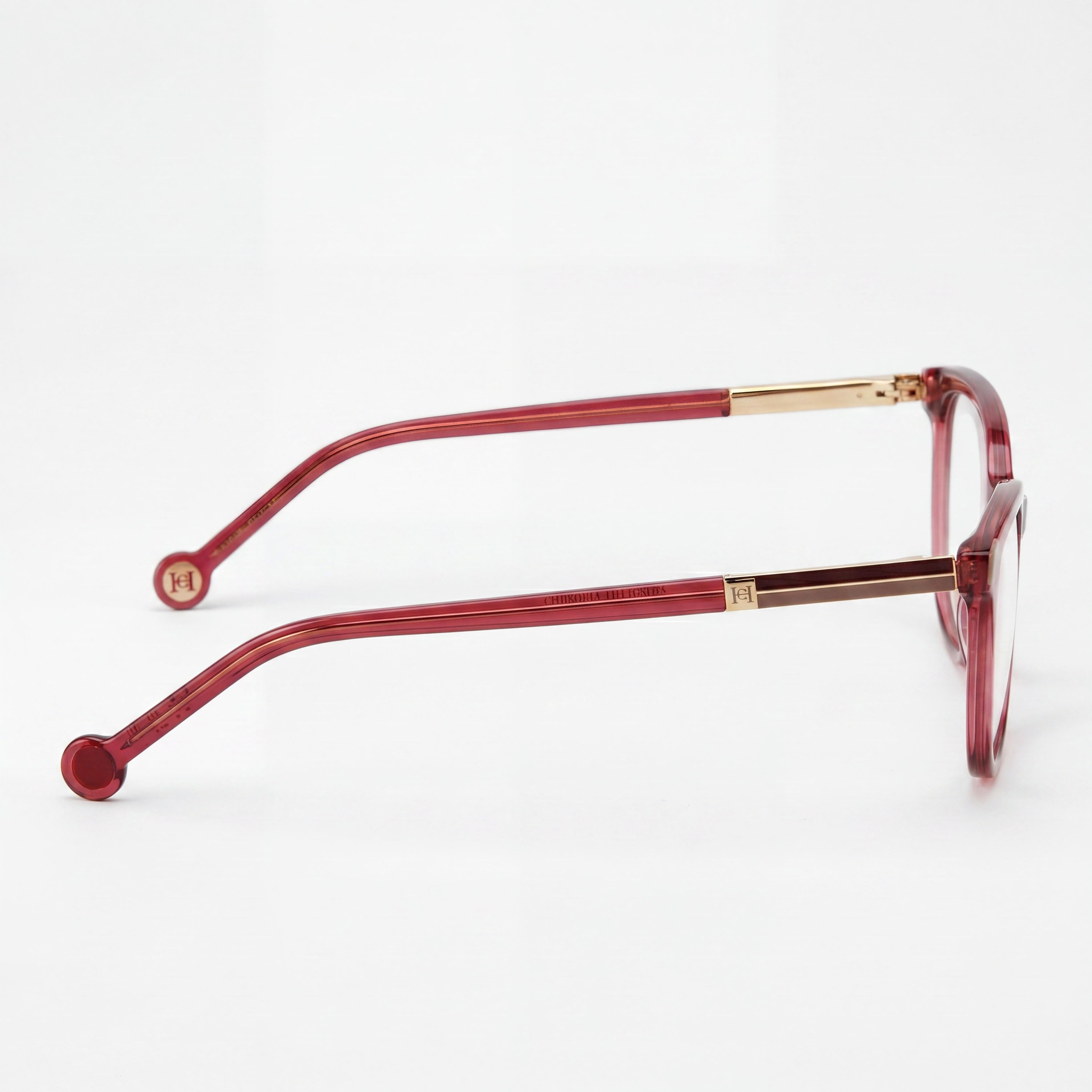 Carolina Herrera Her 0163 - Gafas de acetato modernas para mujer, montura multicolor con lente malva de 53 mm, Photo 2