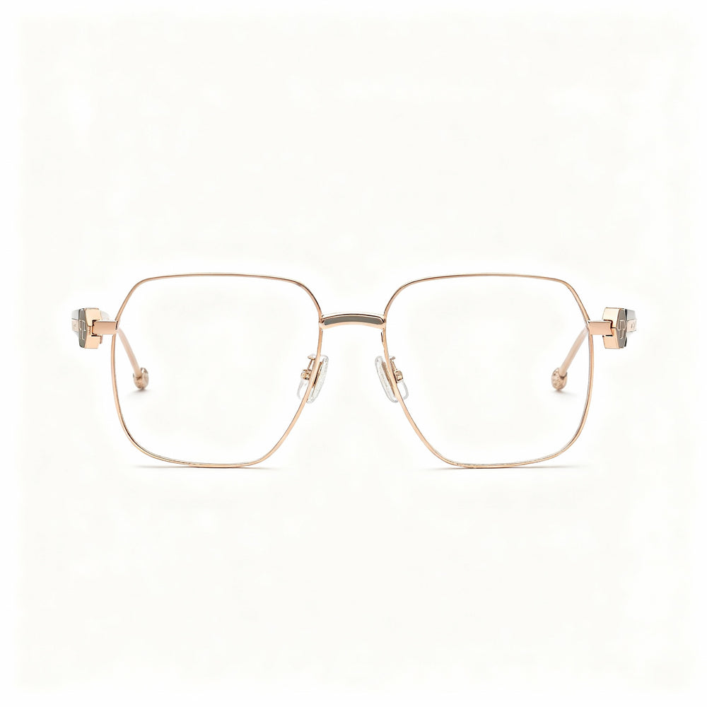 Gafas de sol Philipp Plein Vpp126s para mujer, de acero inoxidable, color cobre y dorado, con lentes de 57 mm, puente de 16 mm y patillas de 140 mm.
