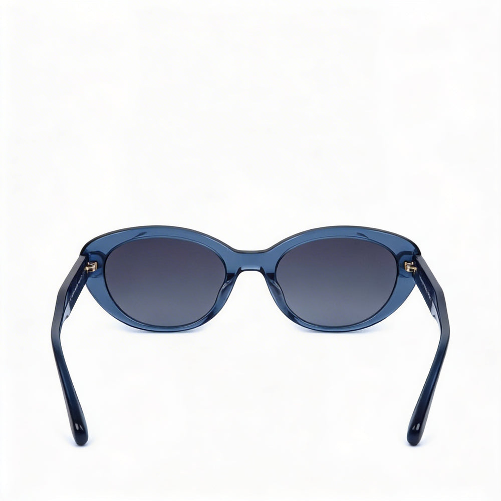 Kate Spade New York CRYSTAL/S Unisex Blue Eco Acetate UV Protection Dark Grey Shaded Lens Sunglasses 51mm