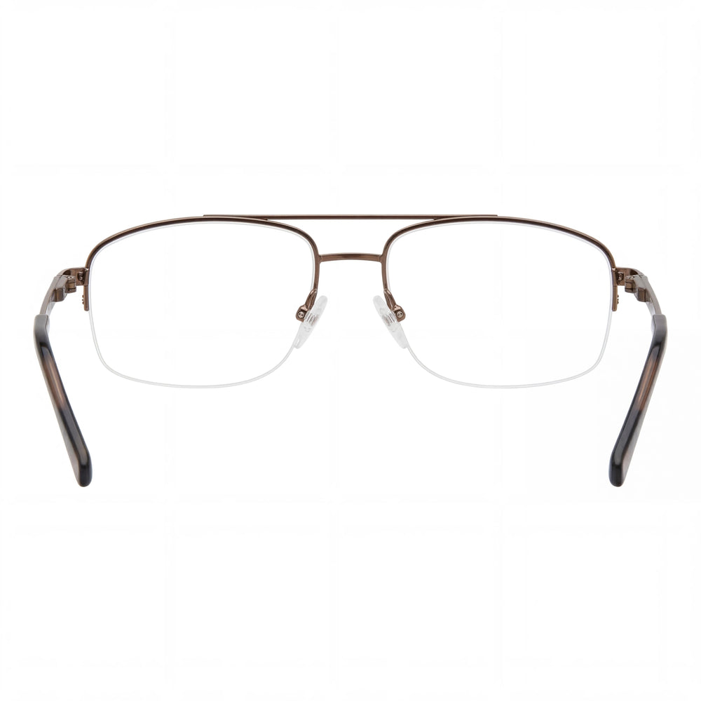 Elasta 7246 009Q Gafas de aviador de metal marrón adaptables a la luz para hombre 56-17-145