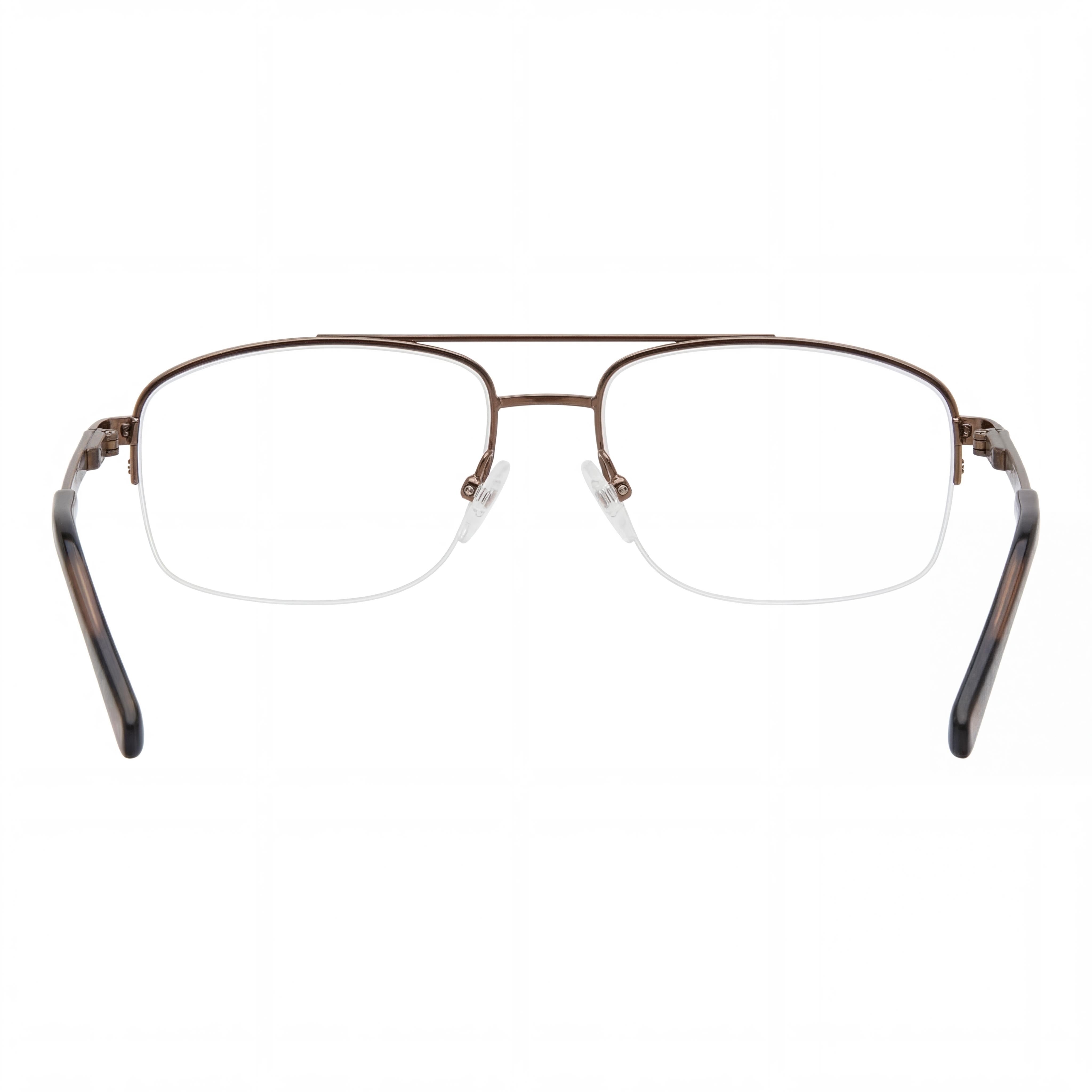 Elasta 7246 009Q Men's Brown Metal Light Adaptive Aviator Eyeglasses 56-17-145, Photo 3