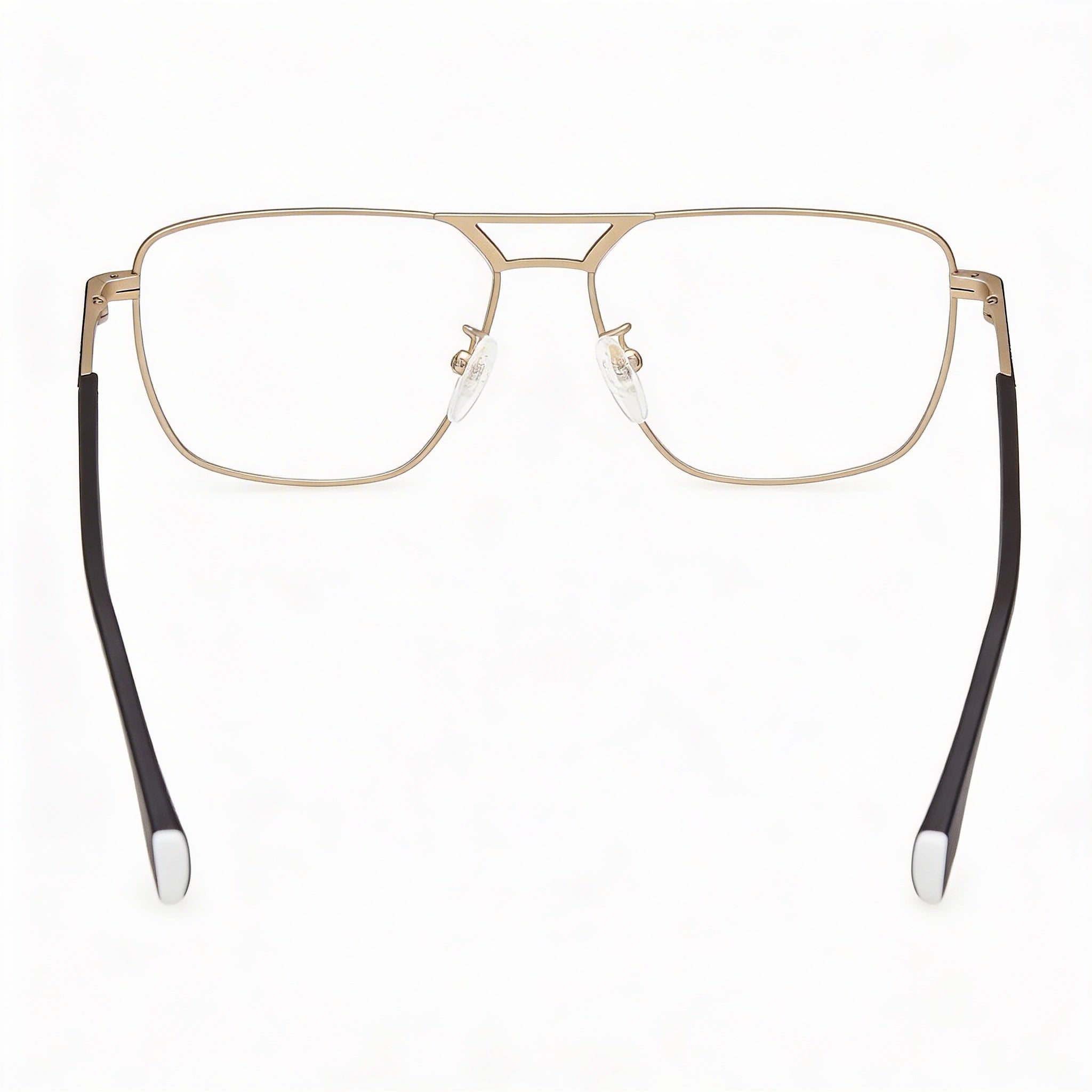 Adidas Originals Or5069 Men’s Lightweight Pale Gold Metal Frame Eyeglasses with Clear Polycarbonate Lenses 56mm, Photo 4