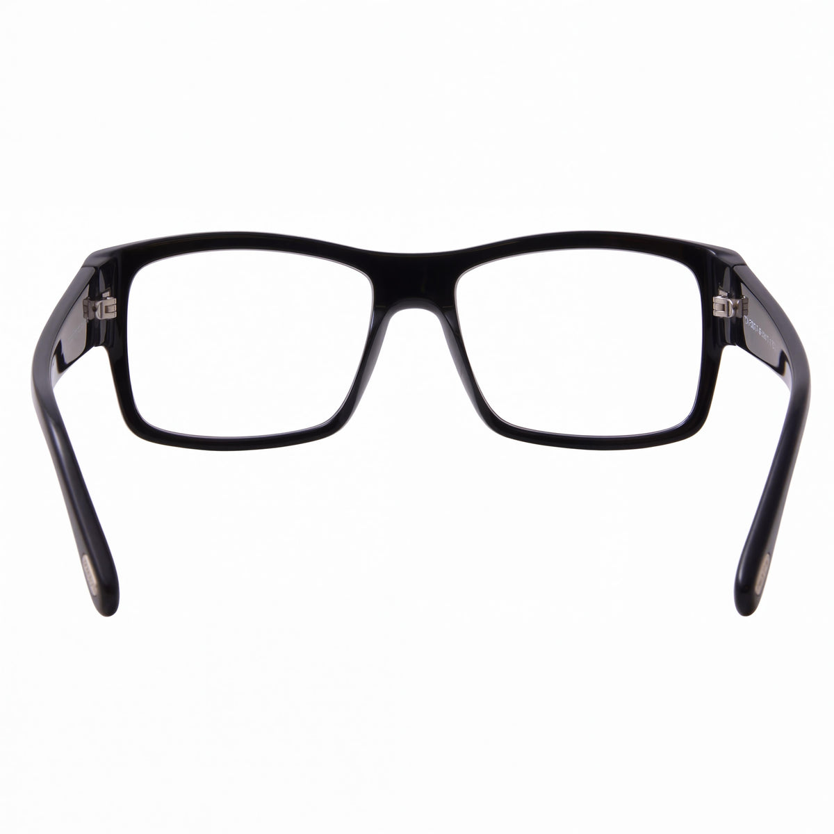 Tom Ford FT5941-B Unisex Full Rim Square Eyeglasses, Shiny Black Blue Block Plastic Frame, 55mm Lens Width, Photo 2