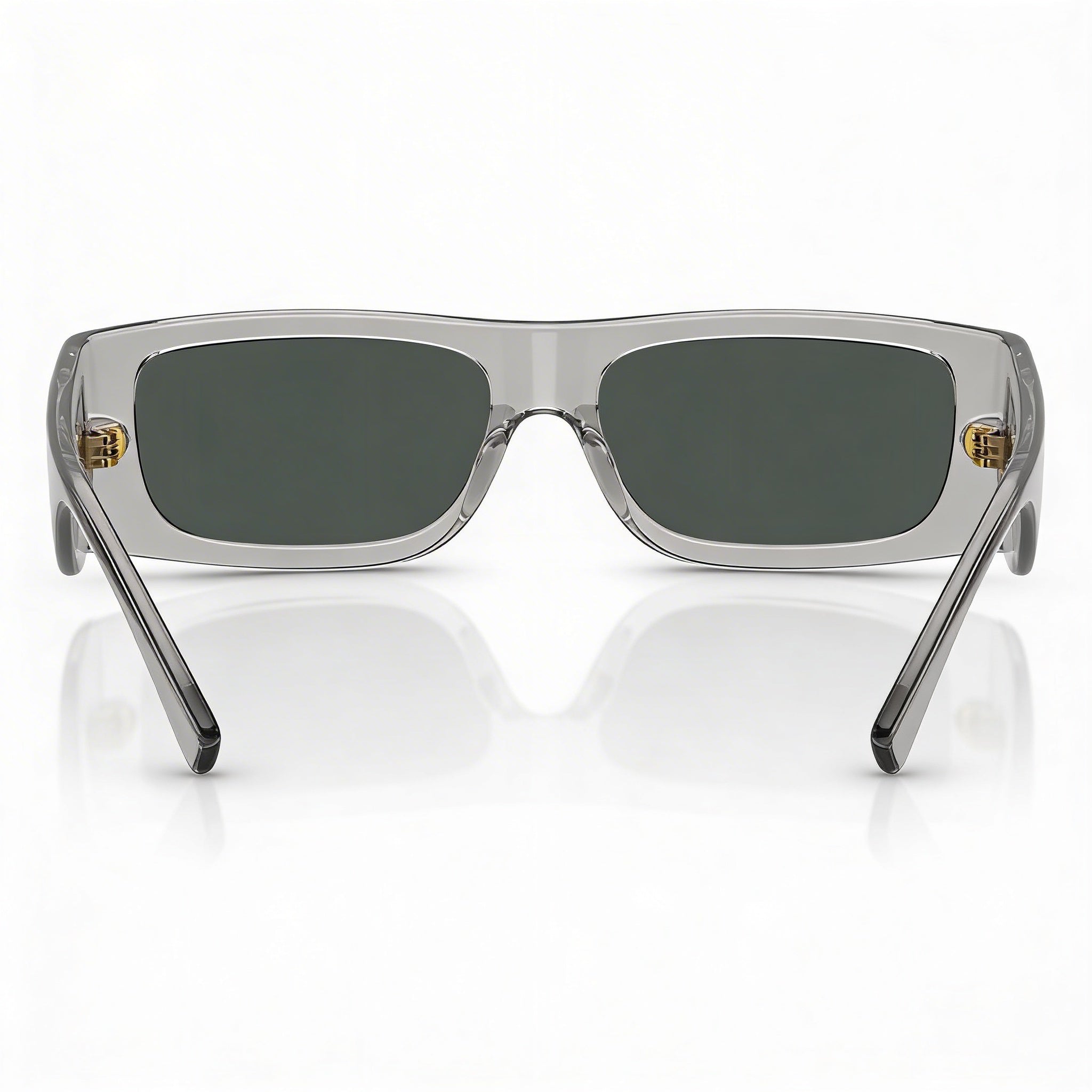 Gafas de sol unisex clásicas Versace equipadas con lentes polarizadas gris oscuro y montura gris oscuro, Photo 3